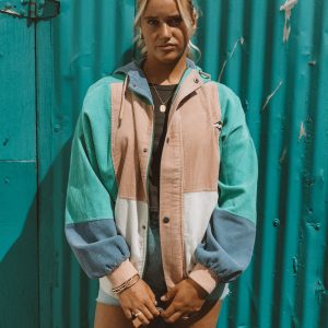 Set The Tone Jacket - Aqua Haze