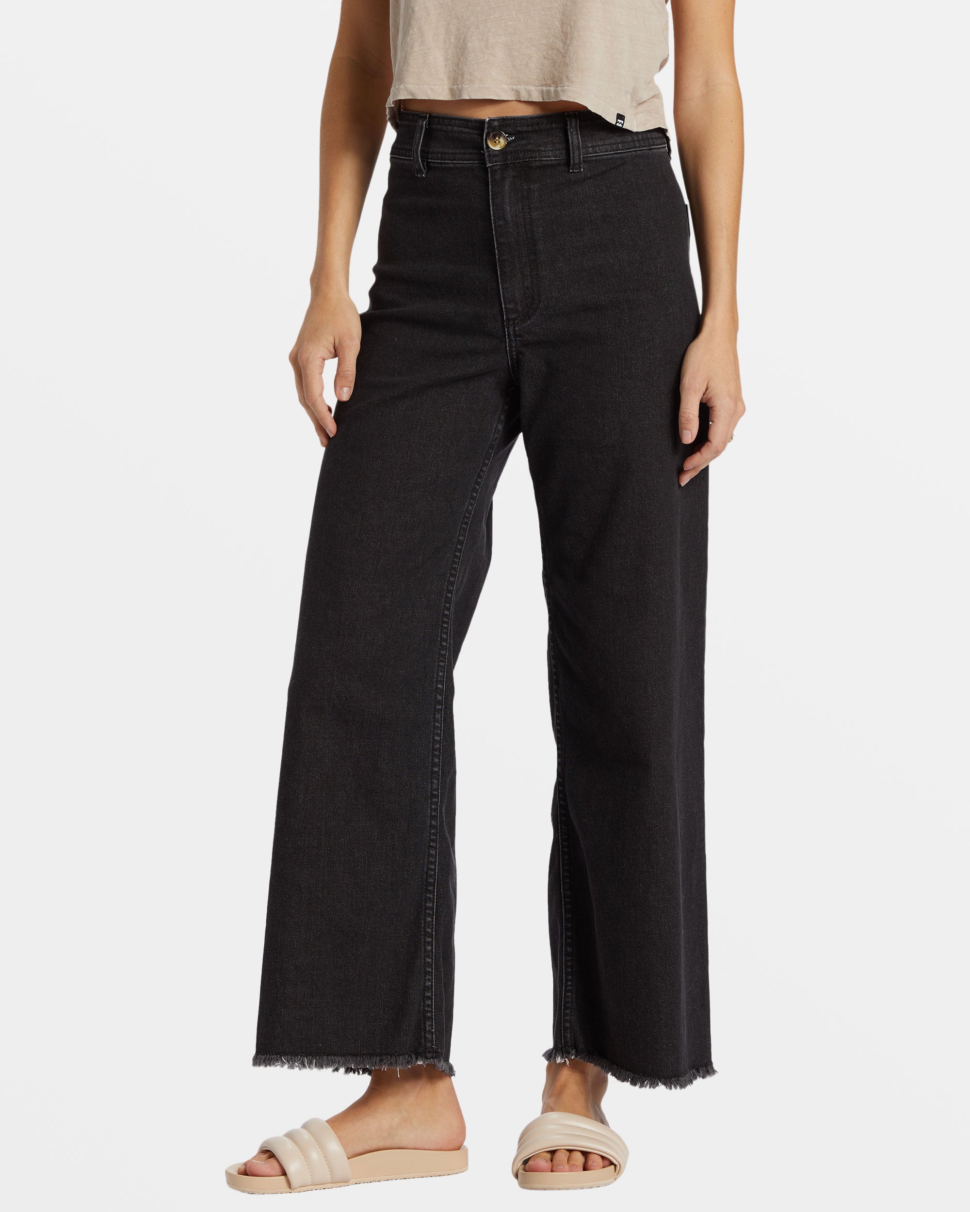 Free Fall High-Waist Pants - Black Rinse - Image 6