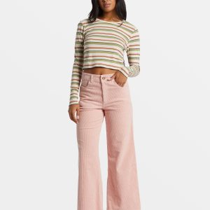 Be Free Corduroy Pants - Dusty Peach