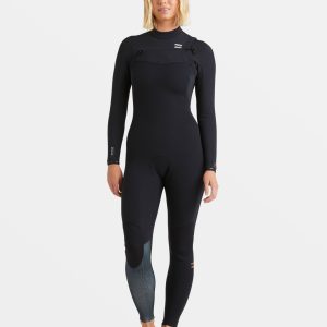 4/3mm Furnace Natural GBS Chest Zip Fullsuit - Black Tiki