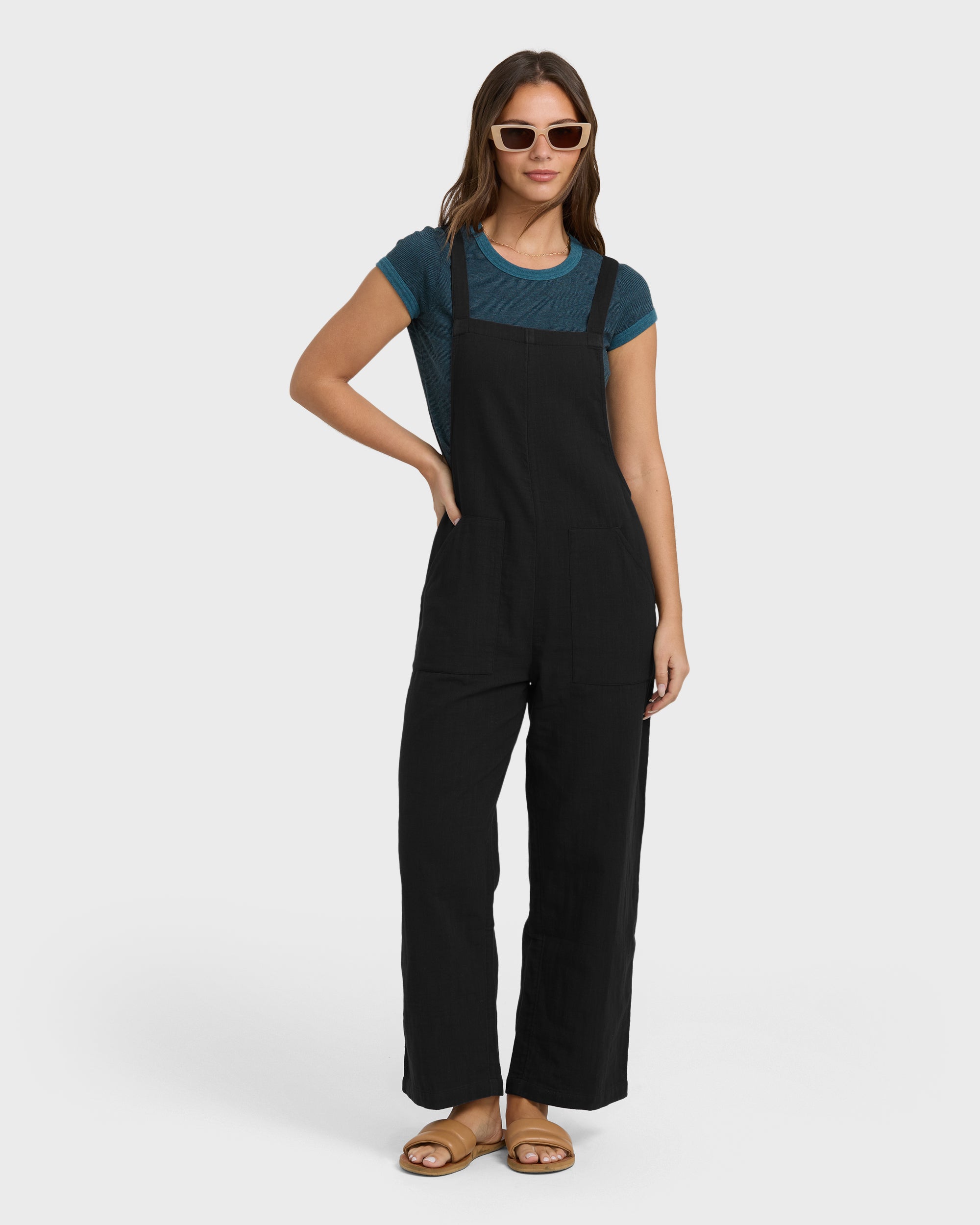 Pacific Time Jumpsuit - Black Sands