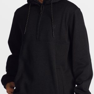 A/Div Boundary Hooded Half-Zip Pullover - Black Heather