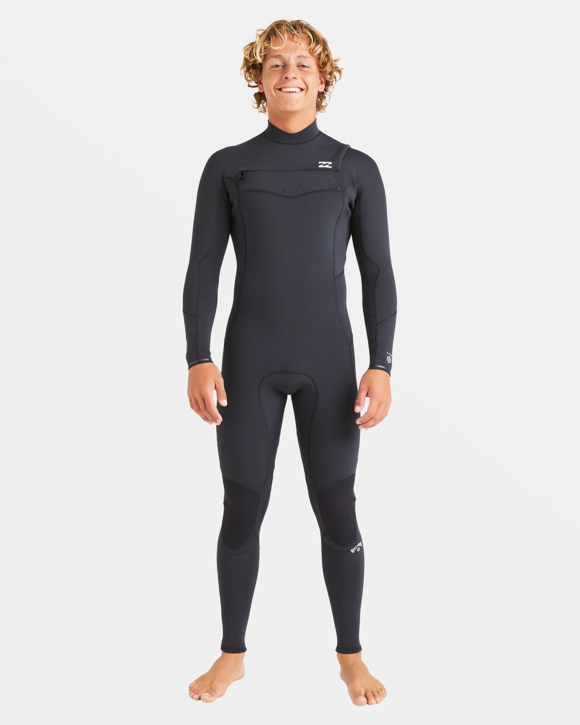 3/2mm Absolute Natural Upcycler GBS Chest Zip Wetsuit - Black