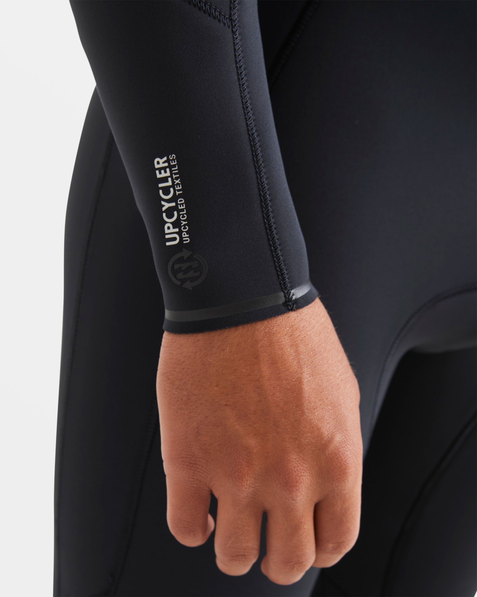 4/3mm Absolute Natural Upcycler GBS Chest Zip Wetsuit - Black - Image 6