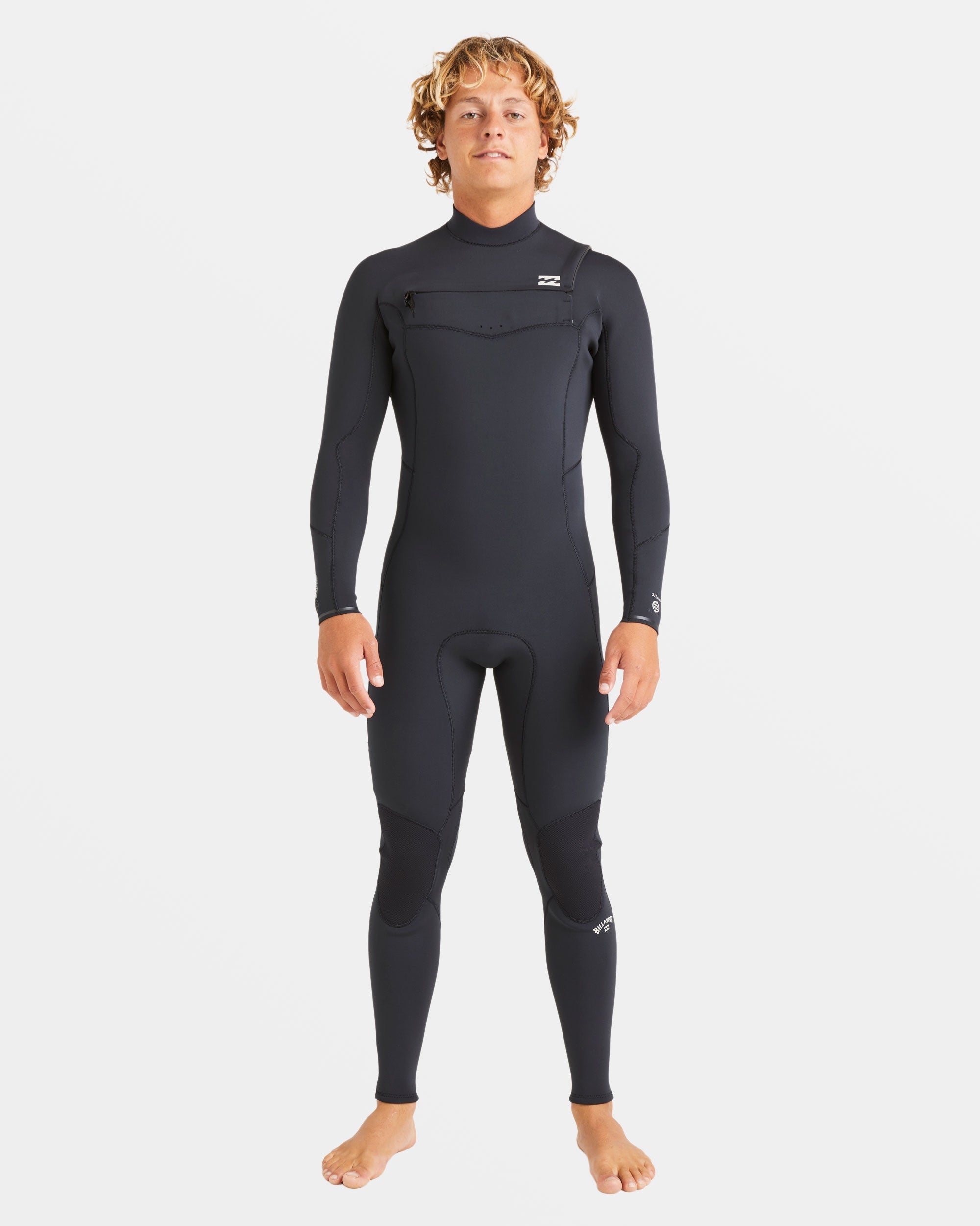 4/3mm Absolute Natural Upcycler GBS Chest Zip Wetsuit - Black - Image 8