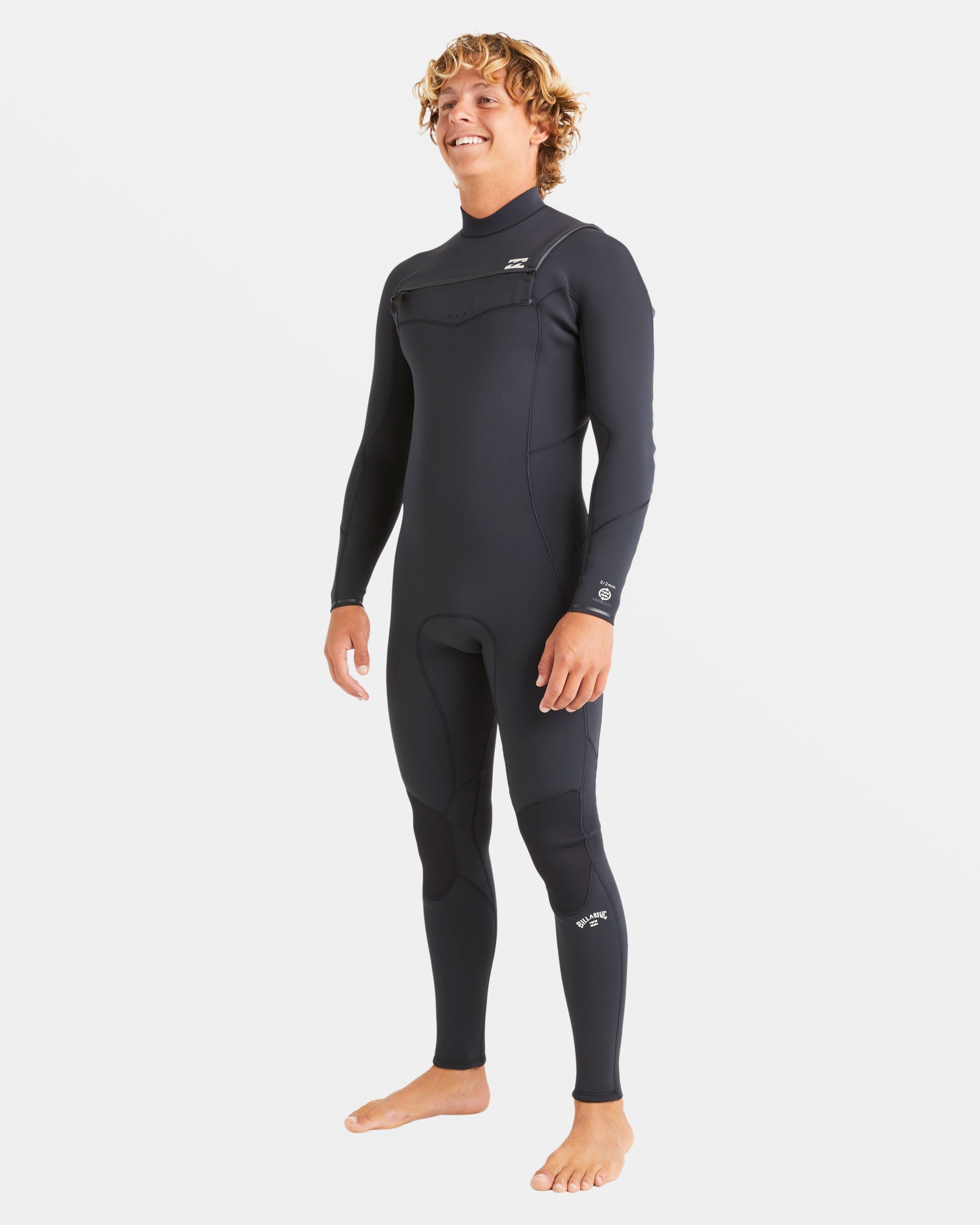 4/3mm Absolute Natural Upcycler GBS Chest Zip Wetsuit - Black - Image 7