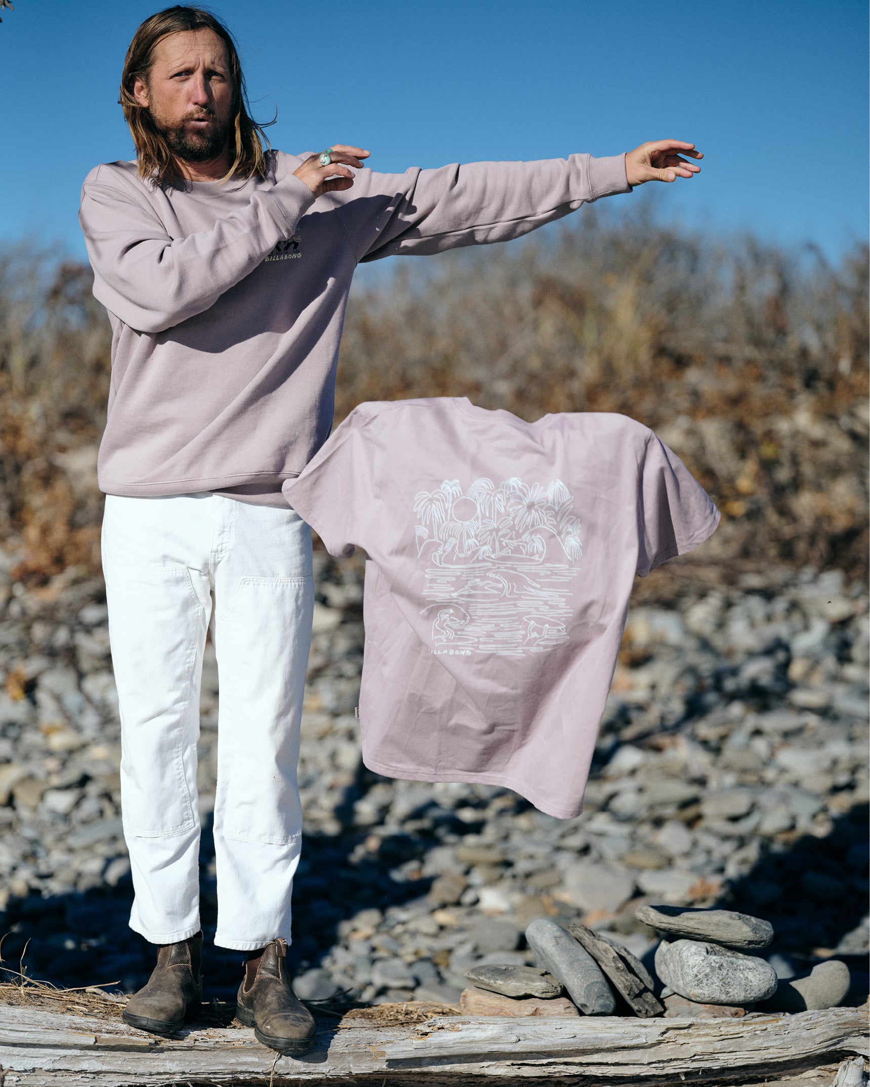 Scenes Regular Short Sleeve T-Shirt - Purple Ash - Image 2