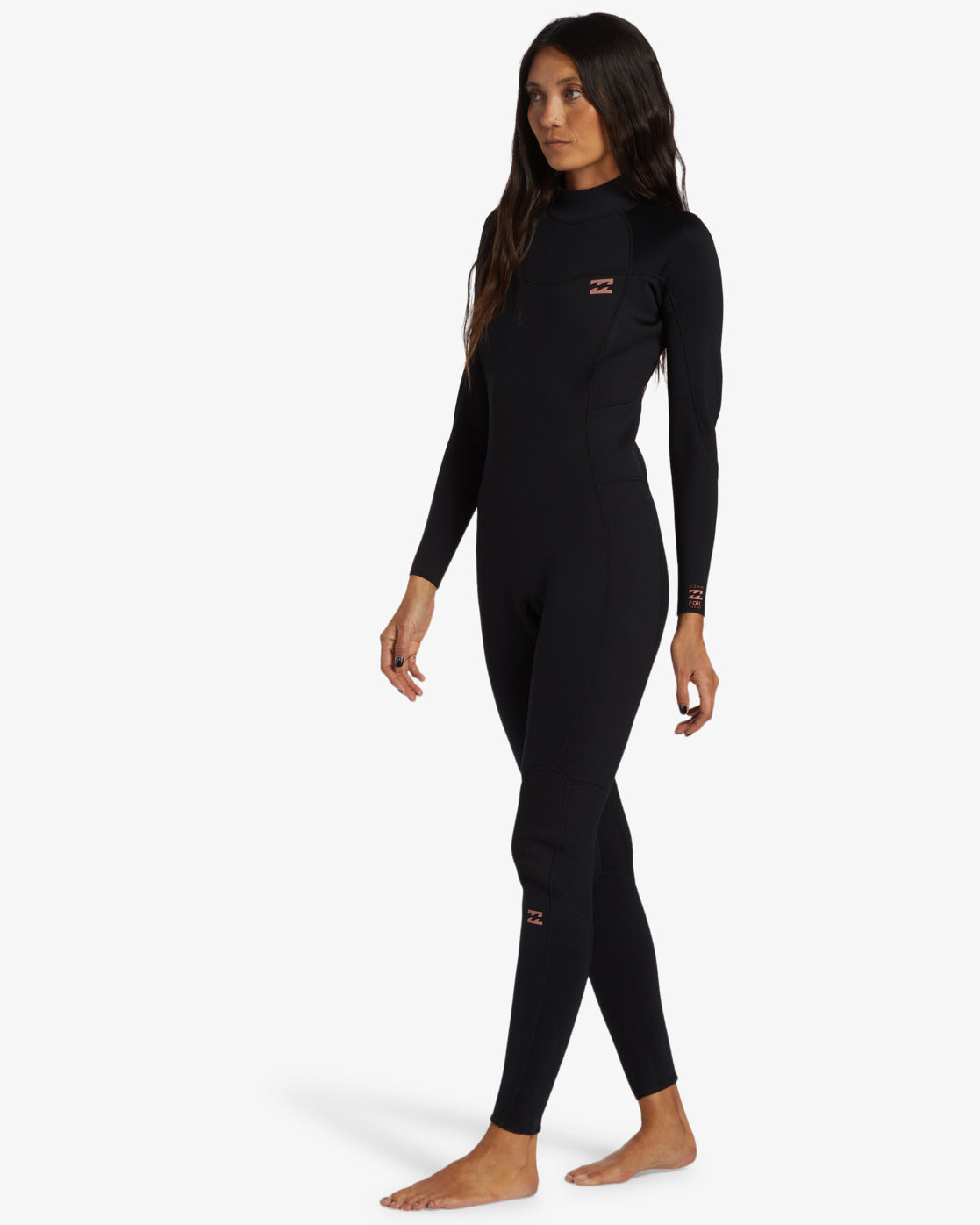 4/3mm Foil GBS Back Zip Wetsuit - Black - Image 6