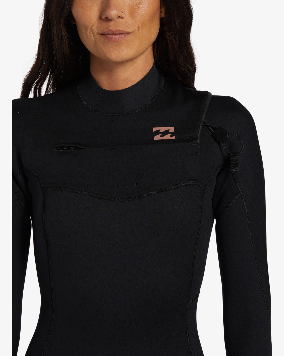 4/3mm Foil GBS Chest Zip Wetsuit - Black - Image 5