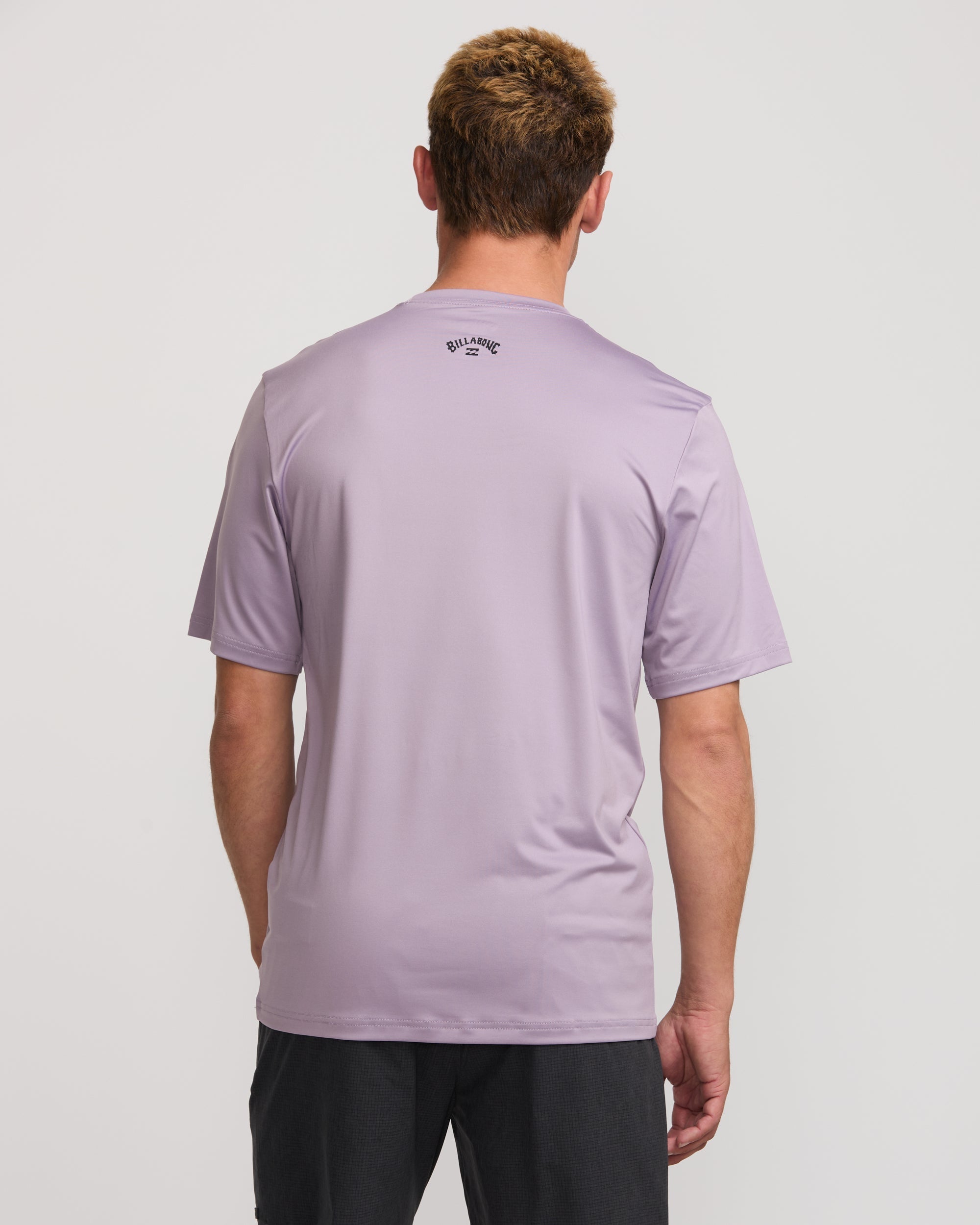 All Day Wave Short Sleeve Rashguard - Light Purple - Image 4