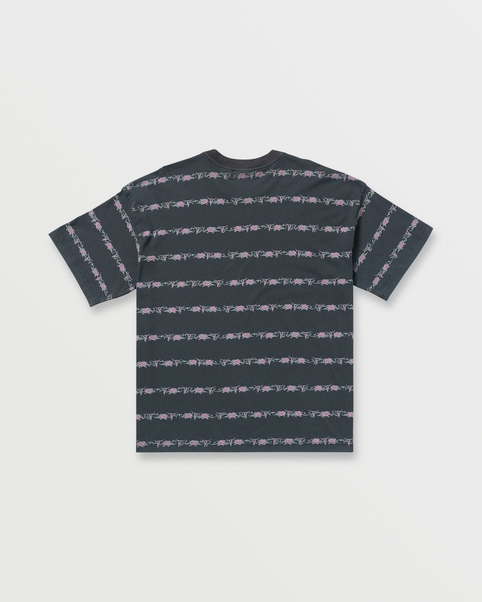 Raging Bull Stripe Tee - Washed Black - Image 7