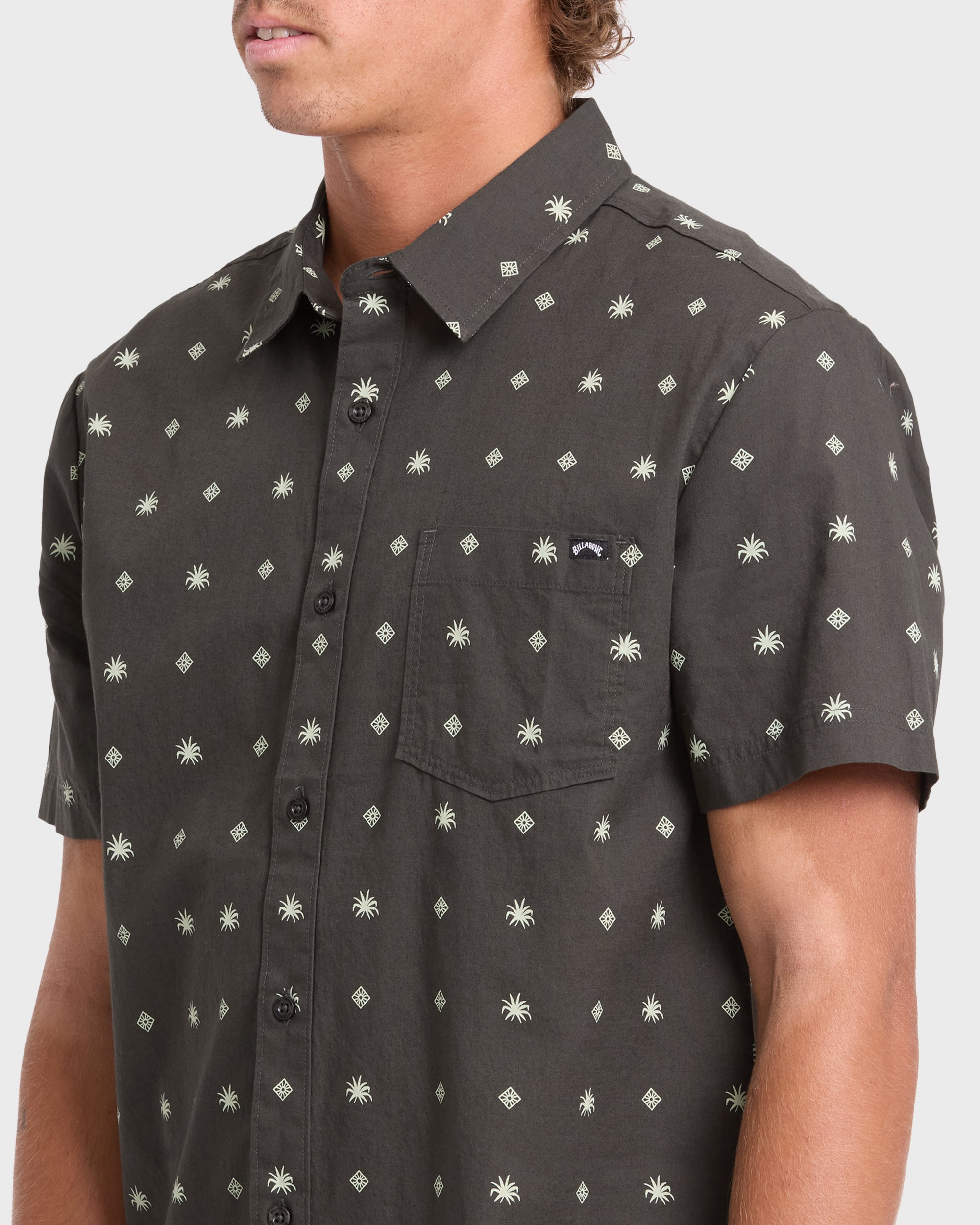 Aloe How Are You Short Sleeve Shirt - Charcoal - Image 5