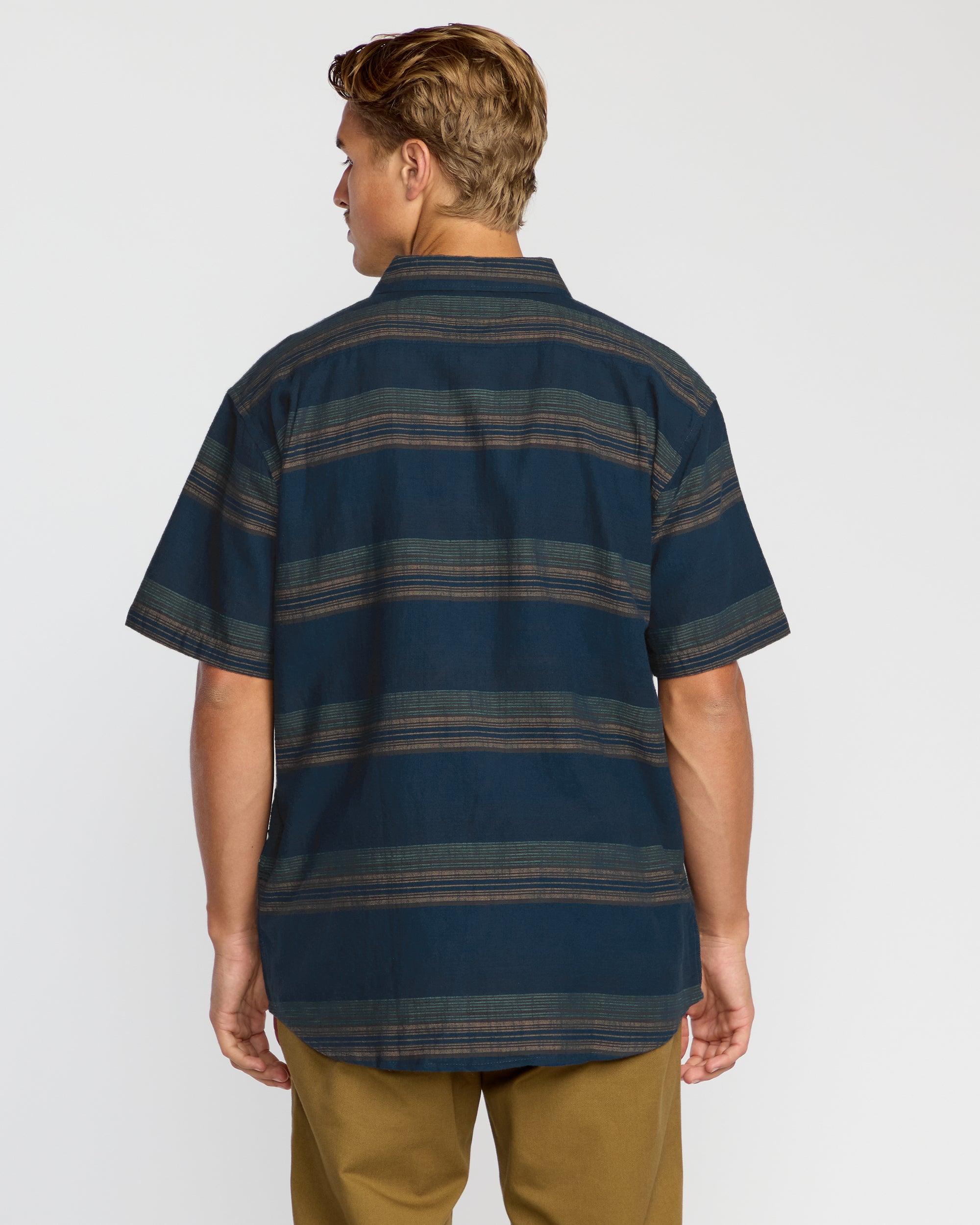 All Day Stripe Short Sleeve Shirt - Midnight - Image 5