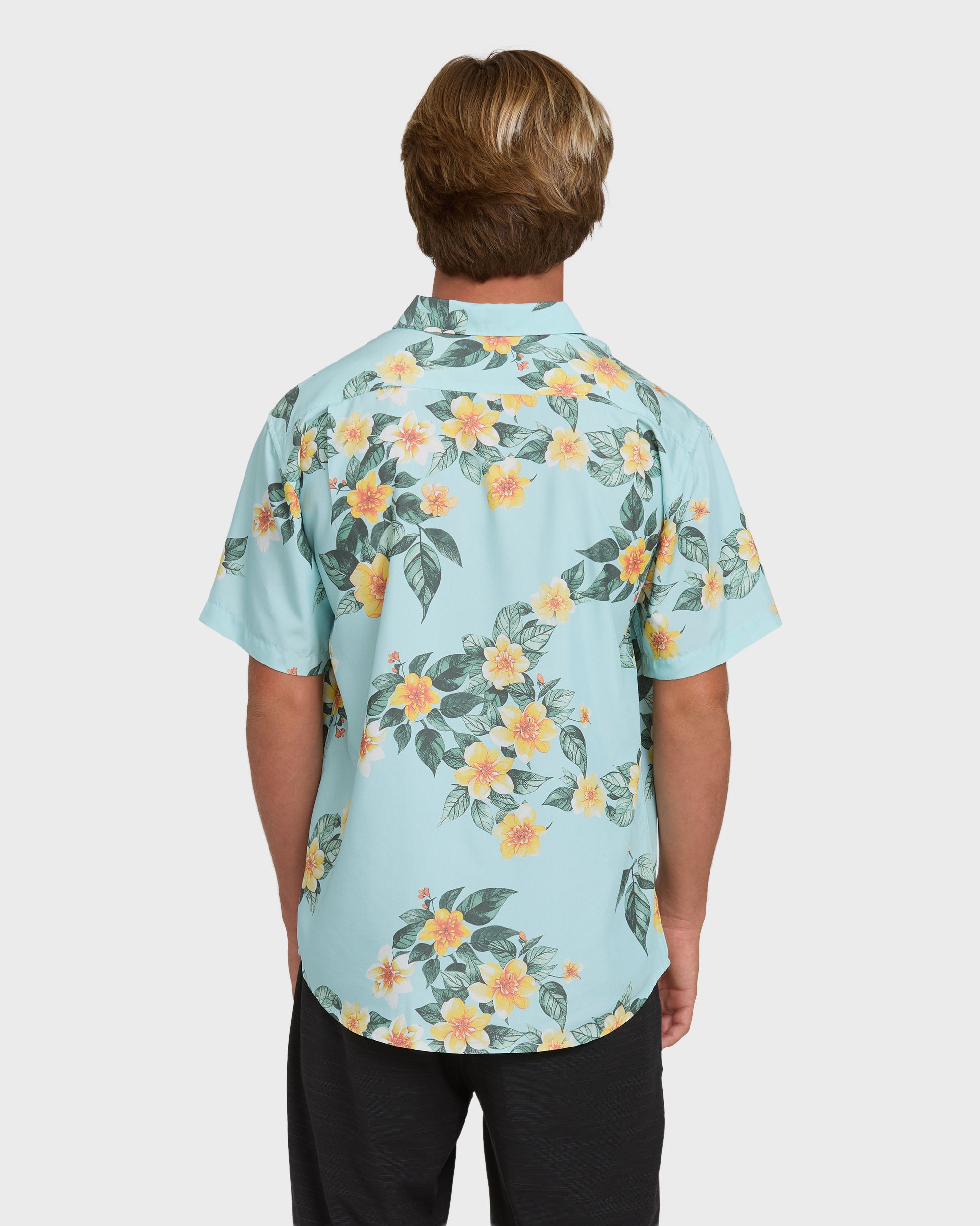 Sundays Lounge Short Sleeve Shirt - Dusty Blue - Image 5