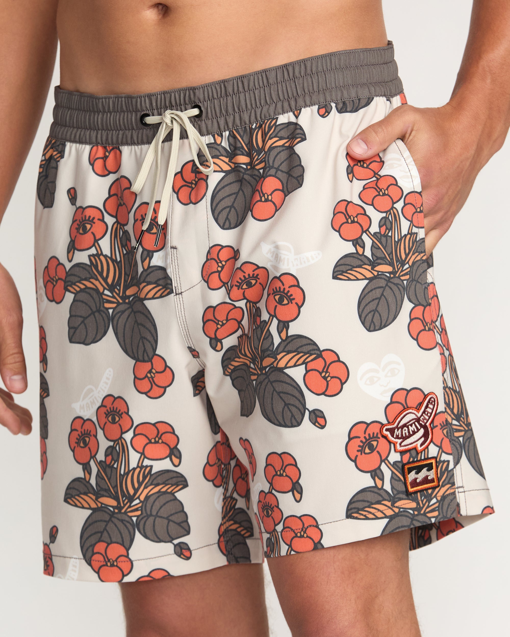 Billabong x Mami Wata Icons Laybacks 17 Trunks - Stone - Image 2