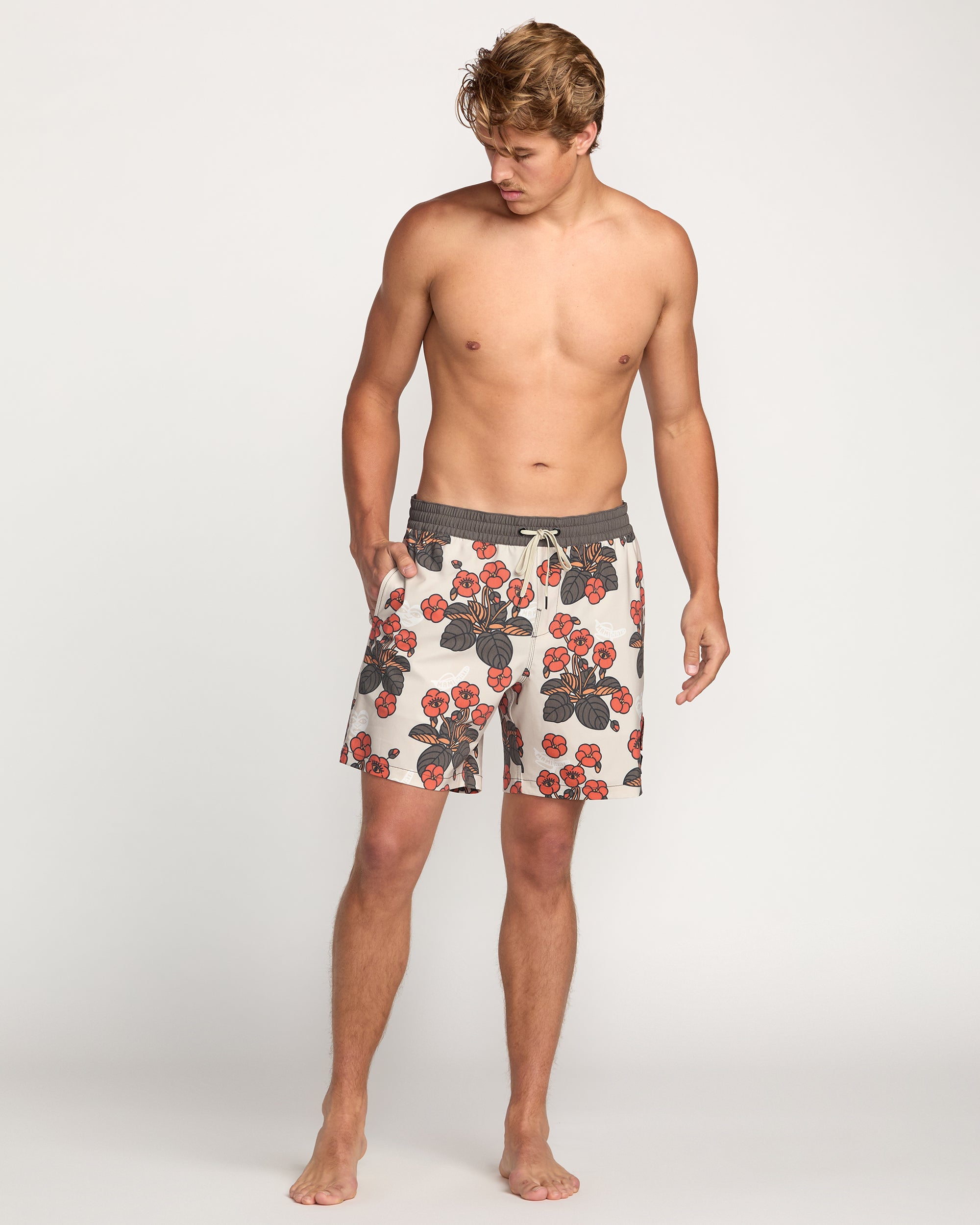Billabong x Mami Wata Icons Laybacks 17 Trunks - Stone - Image 3