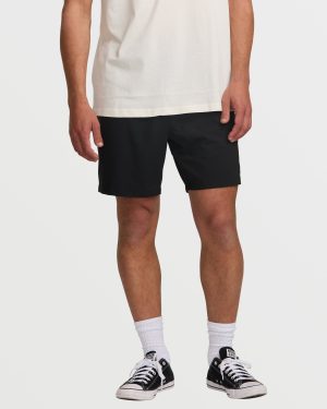 Surftrek Elastic Submersible 17 Hybrid Shorts - Black