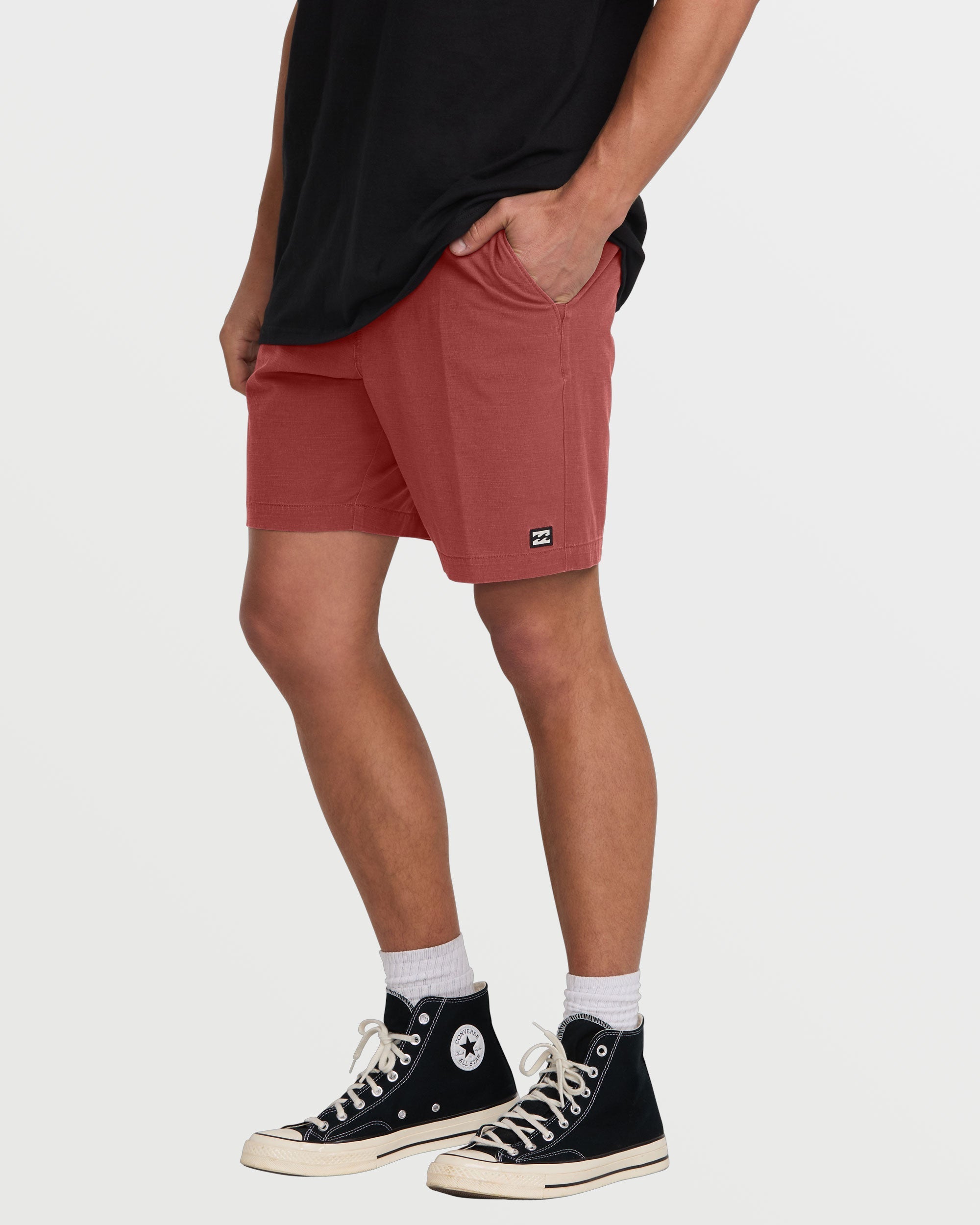 Crossfire Wave Wash Submersible 18 Hybrid Shorts - Dusty Red - Image 2