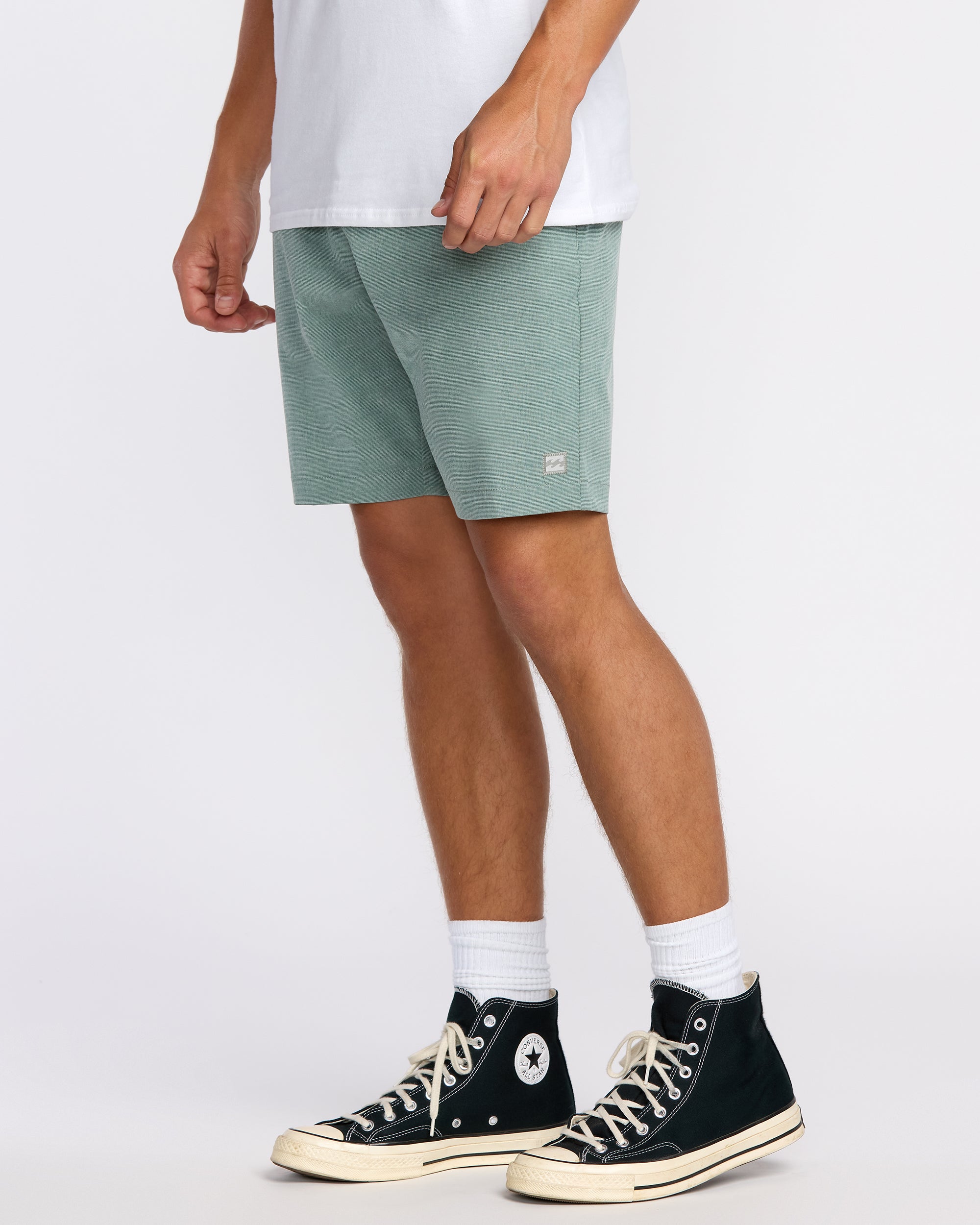 Crossfire Submersible 19 Hybrid Shorts - Green Ash - Image 3