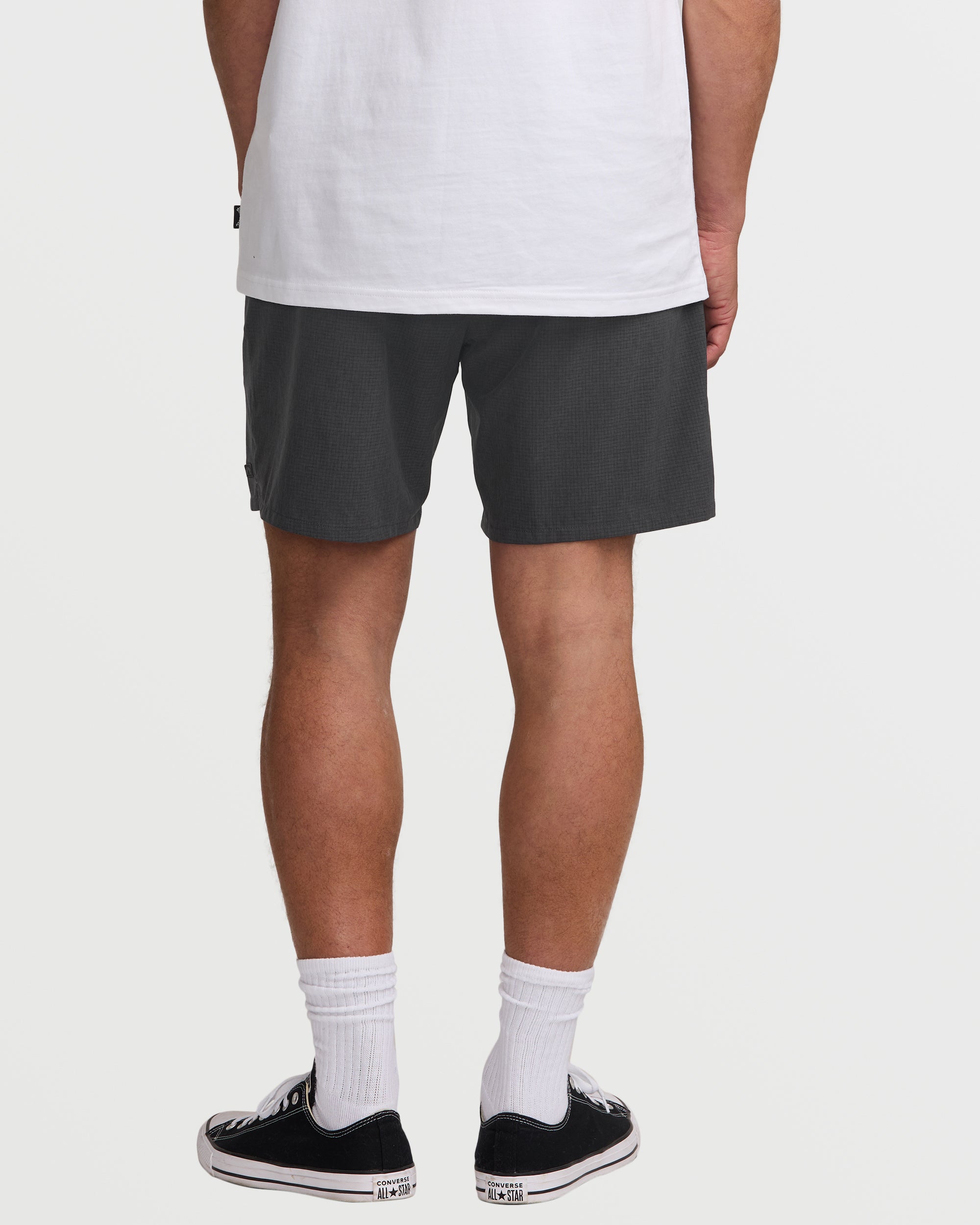 Surftrek Perforated Elastic 17 Hybrid Shorts - Black - Image 4