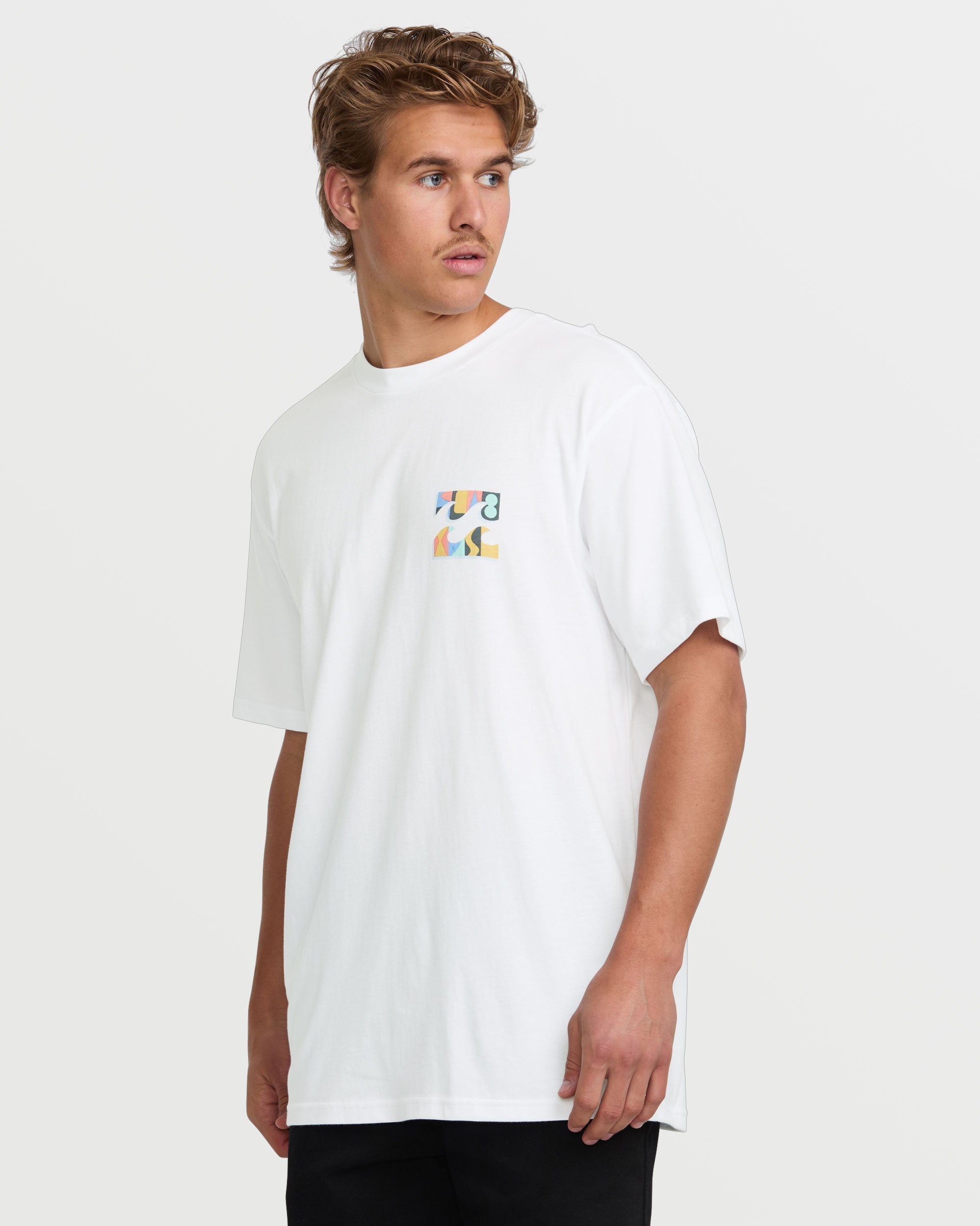 Crayon Wave Premium Tee - White - Image 3