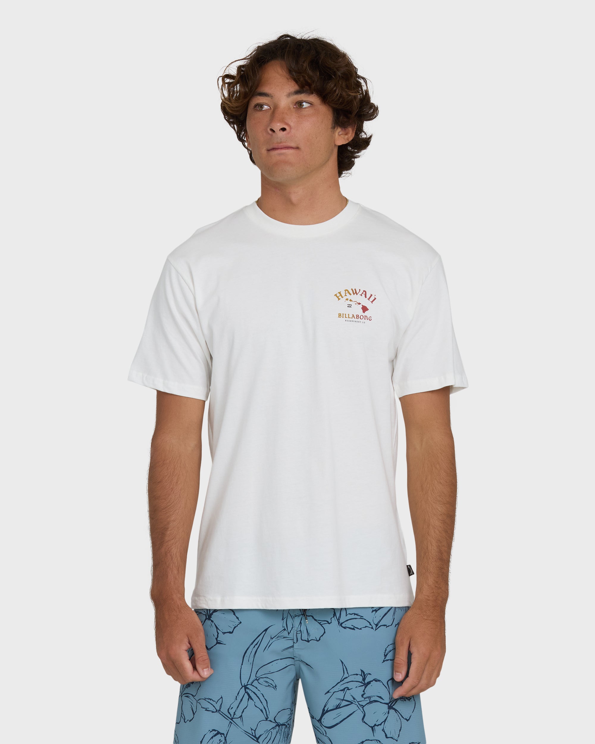 Island Chain Hawaii Regular Short Sleeve Tee - Off White - Image 2