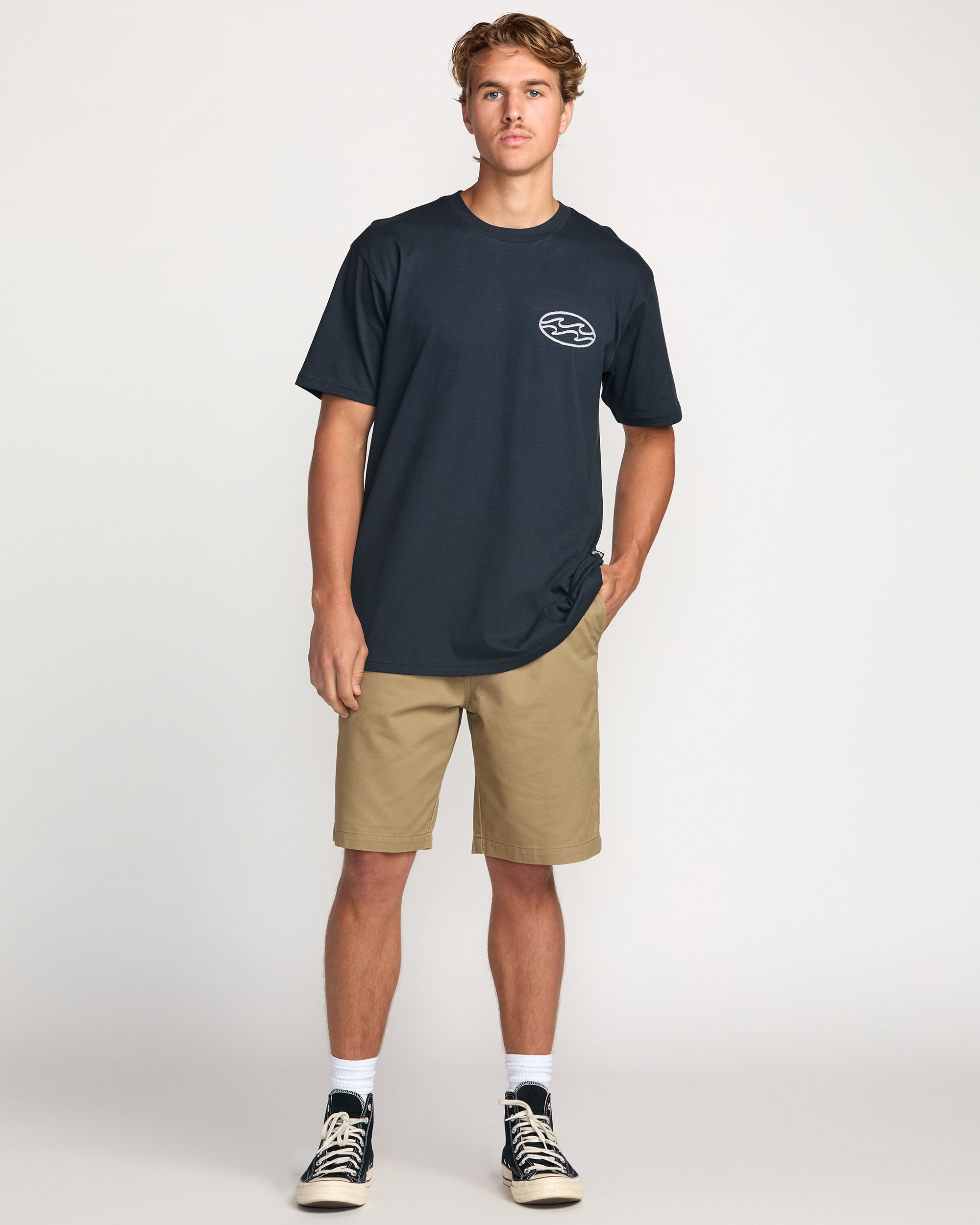 Crayon Wave Premium Tee - Navy - Image 5