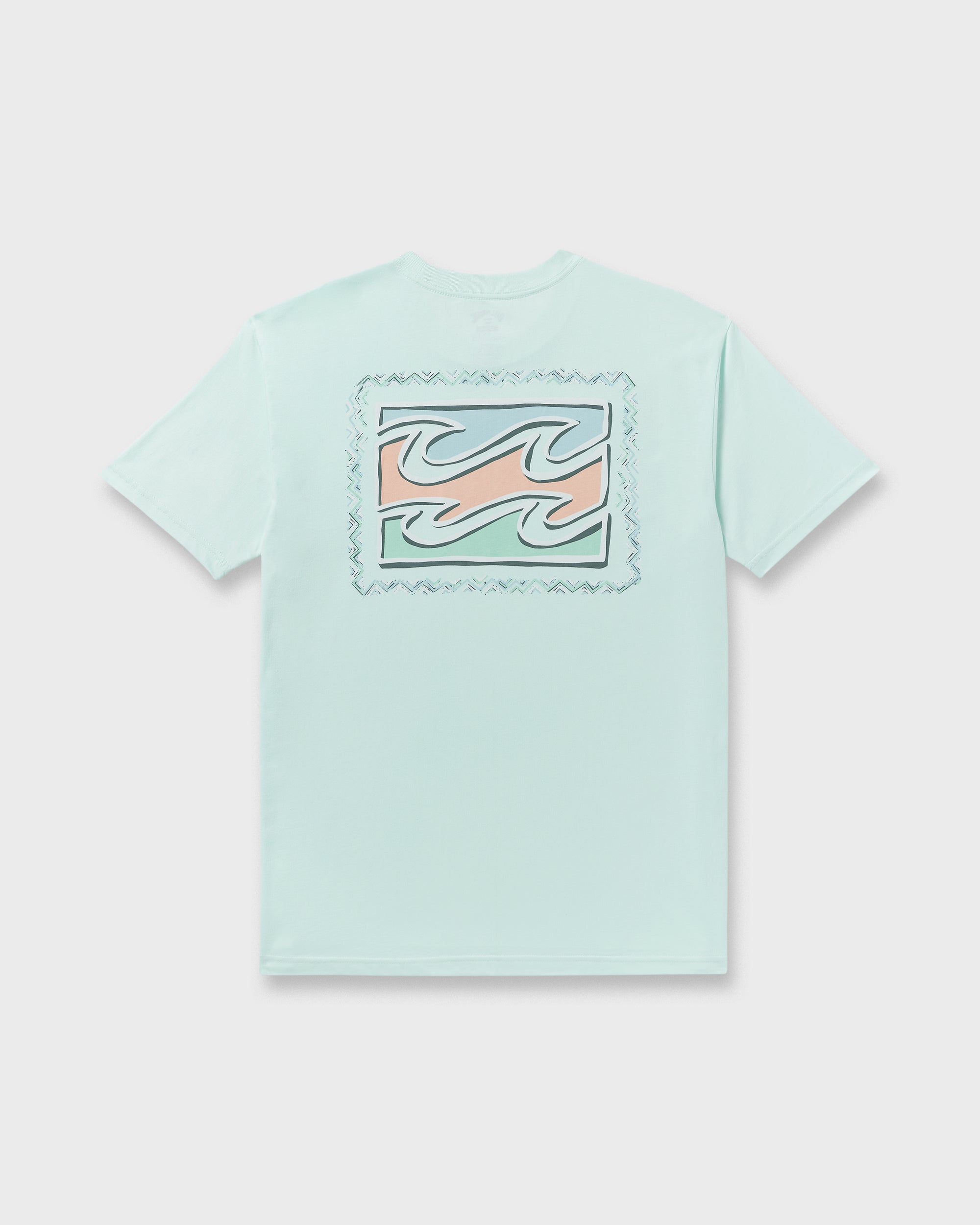 Crayon Wave Premium Short Sleeve T-Shirt - Sea Glass - Image 7