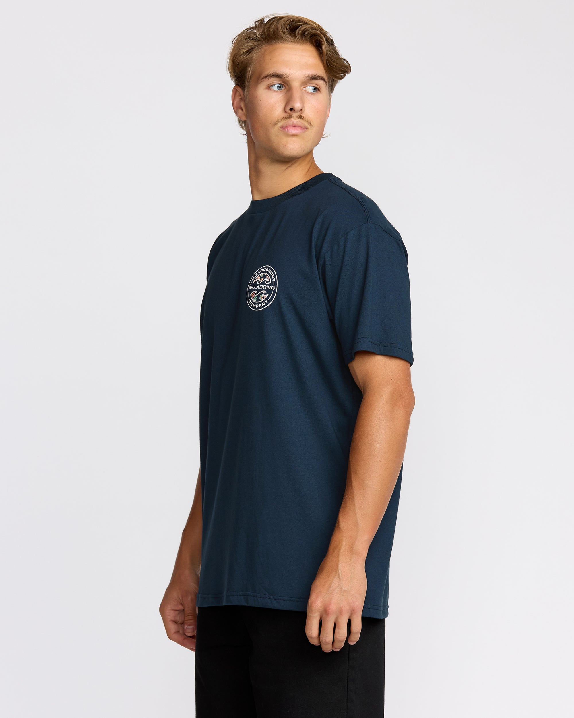 Hollow Premium Short Sleeve T-Shirt - Navy - Image 3