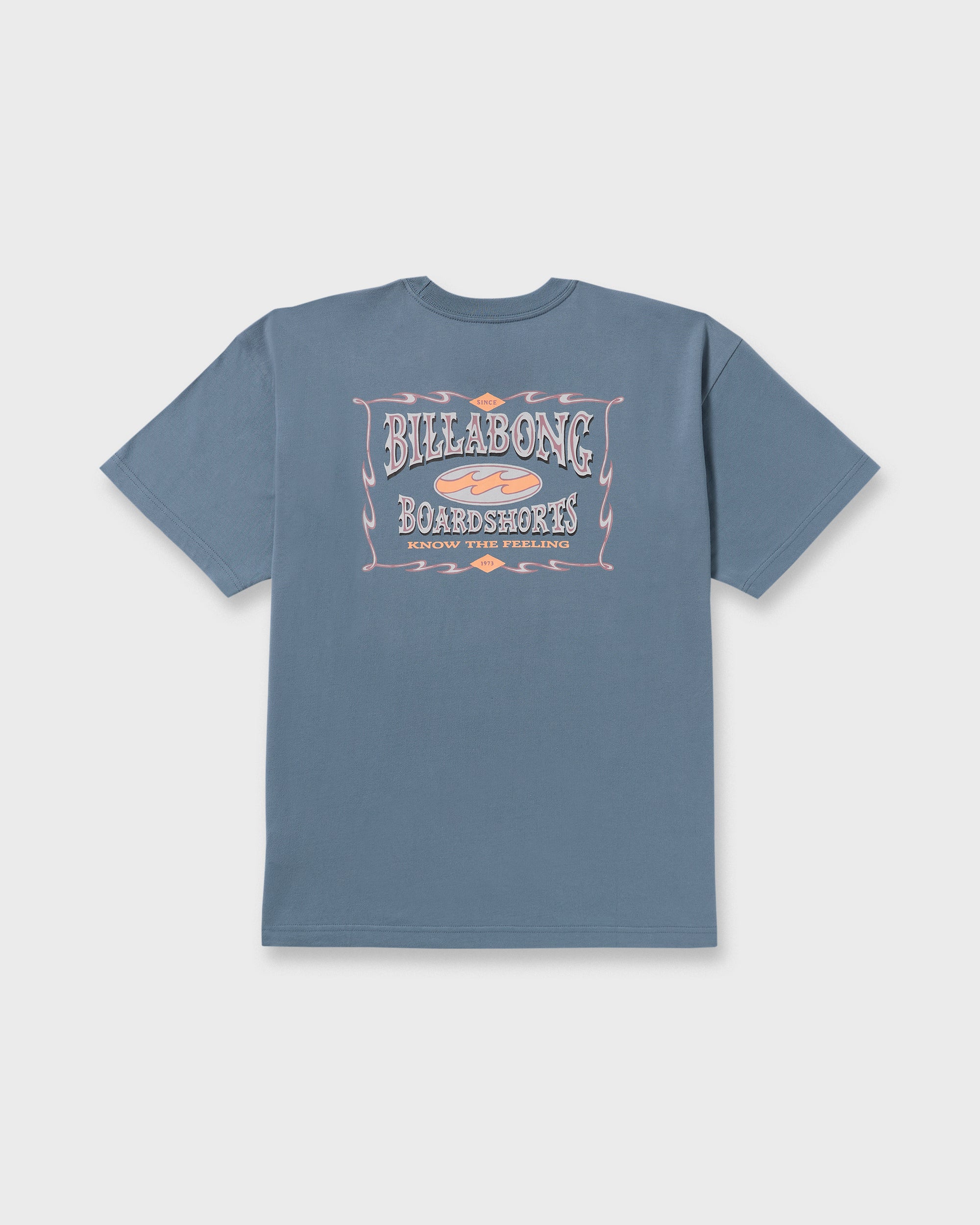 Double Spread OG Short Sleeve T-Shirt - Steel Blue - Image 8