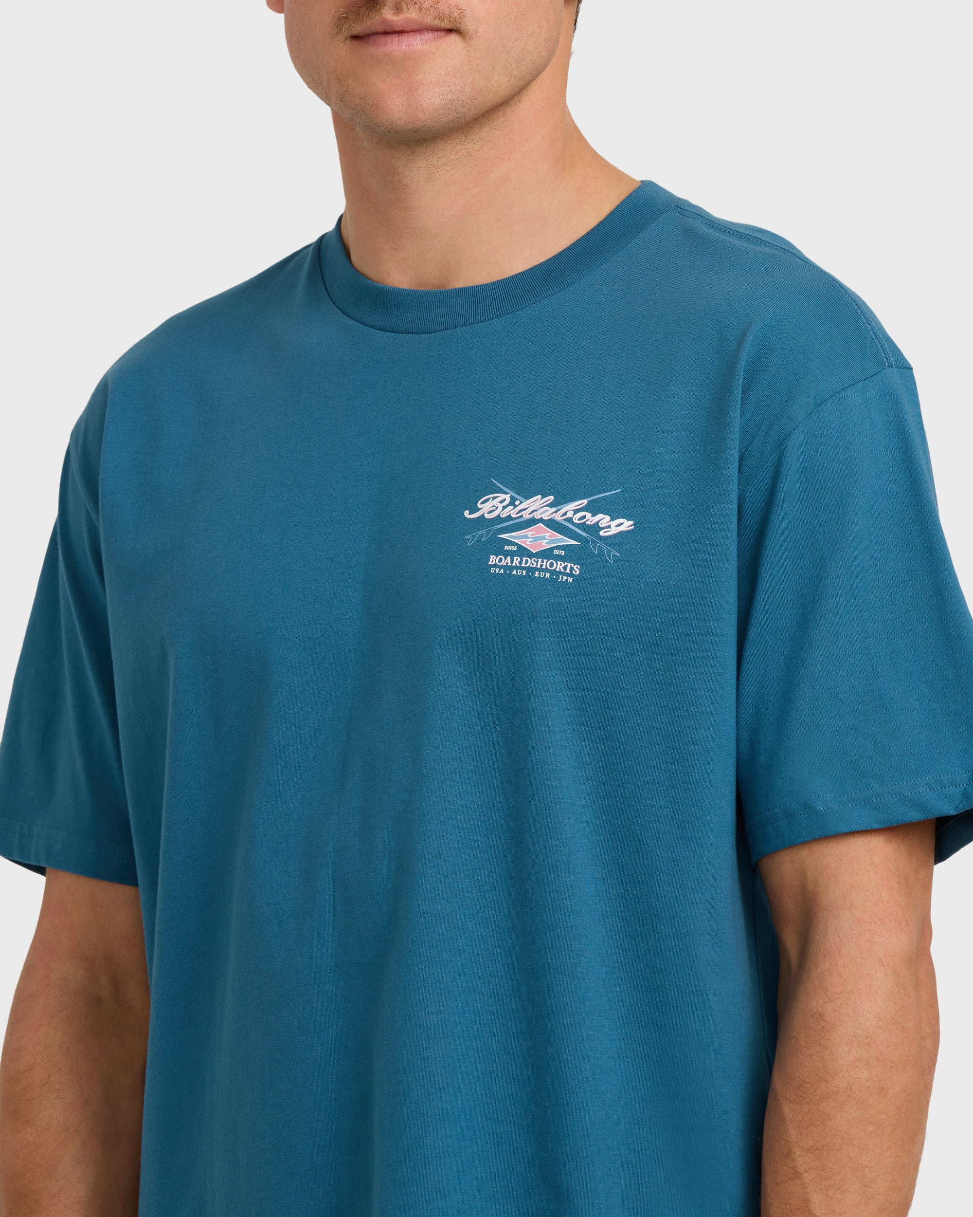 Crossboards Sleeve Short Sleeve T-Shirt - Chino- Real Teal - Image 5