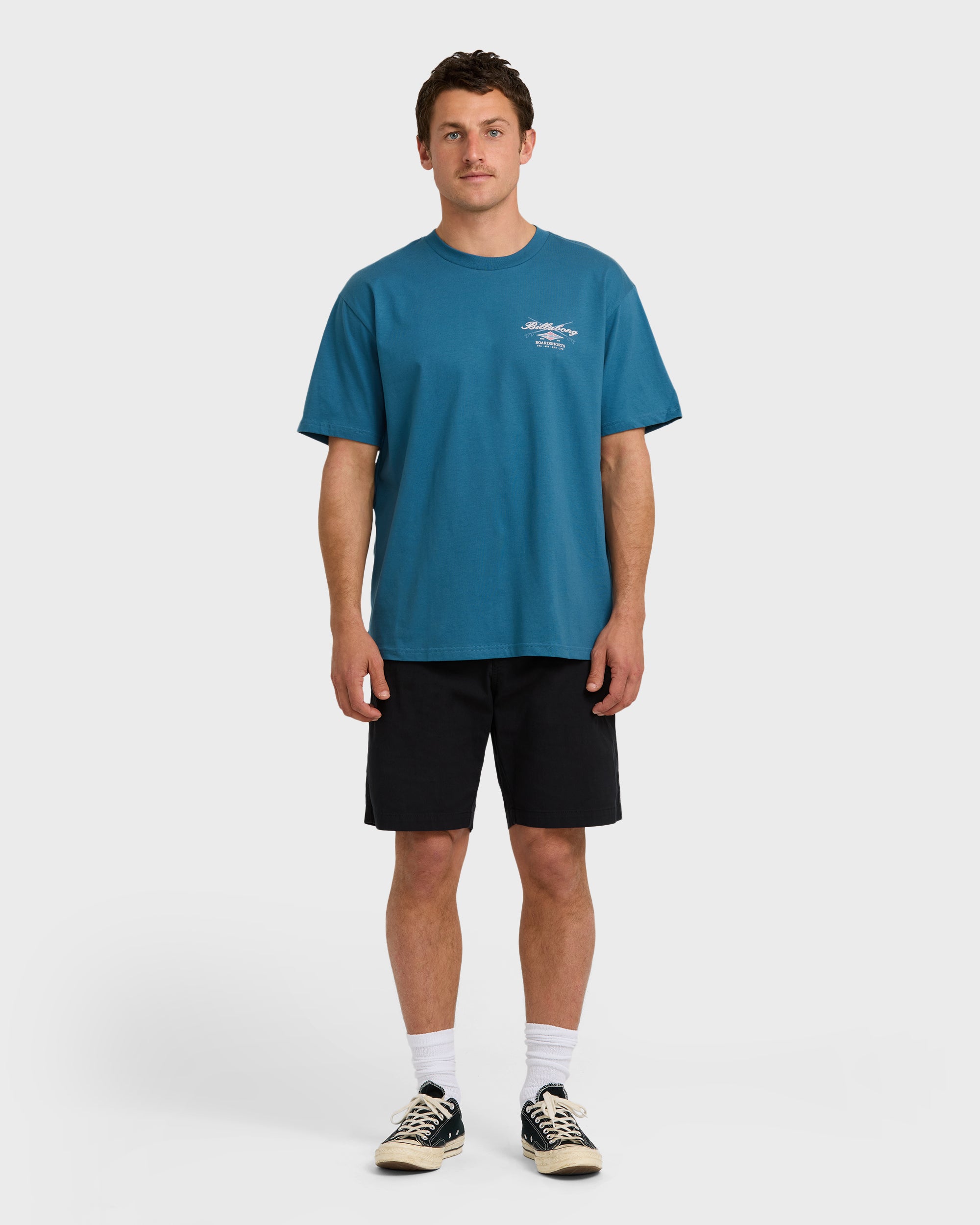 Crossboards Sleeve Short Sleeve T-Shirt - Chino- Real Teal - Image 4