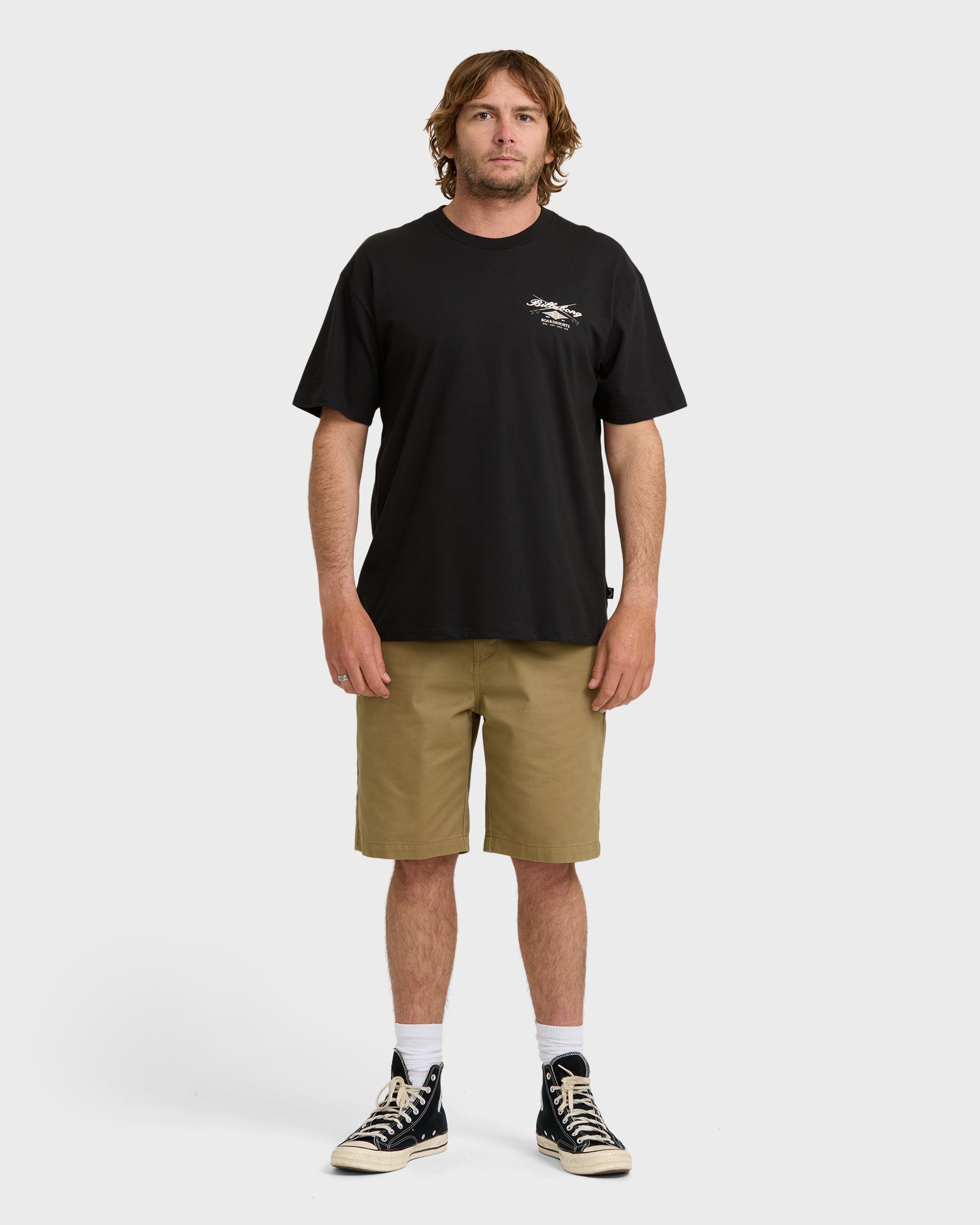 Crossboards Sleeve Short Sleeve T-Shirt - Chino - Washed Black - Image 4