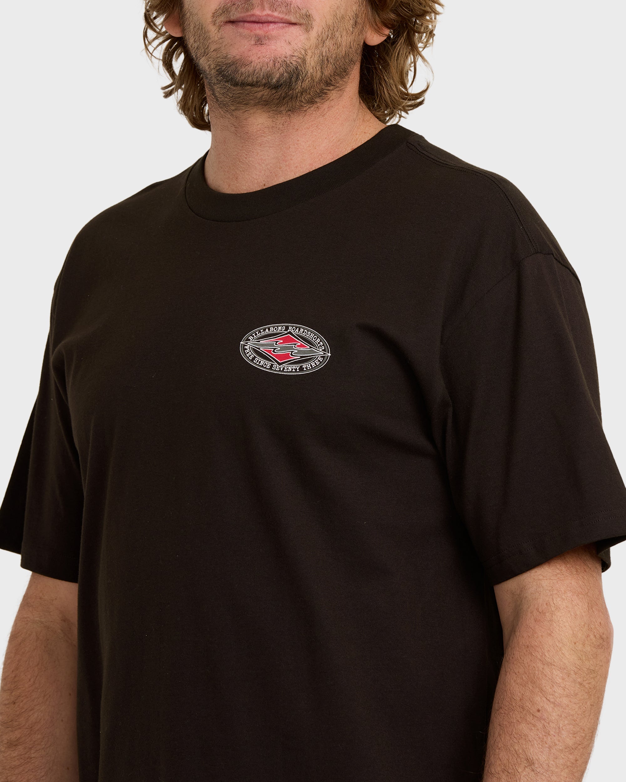 Rotor Diamond Regular Short Sleeve T-Shirt - Black Red - Image 5