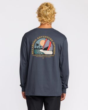 Sundown A/Div Long Sleeve T-Shirt - Midnight Blue
