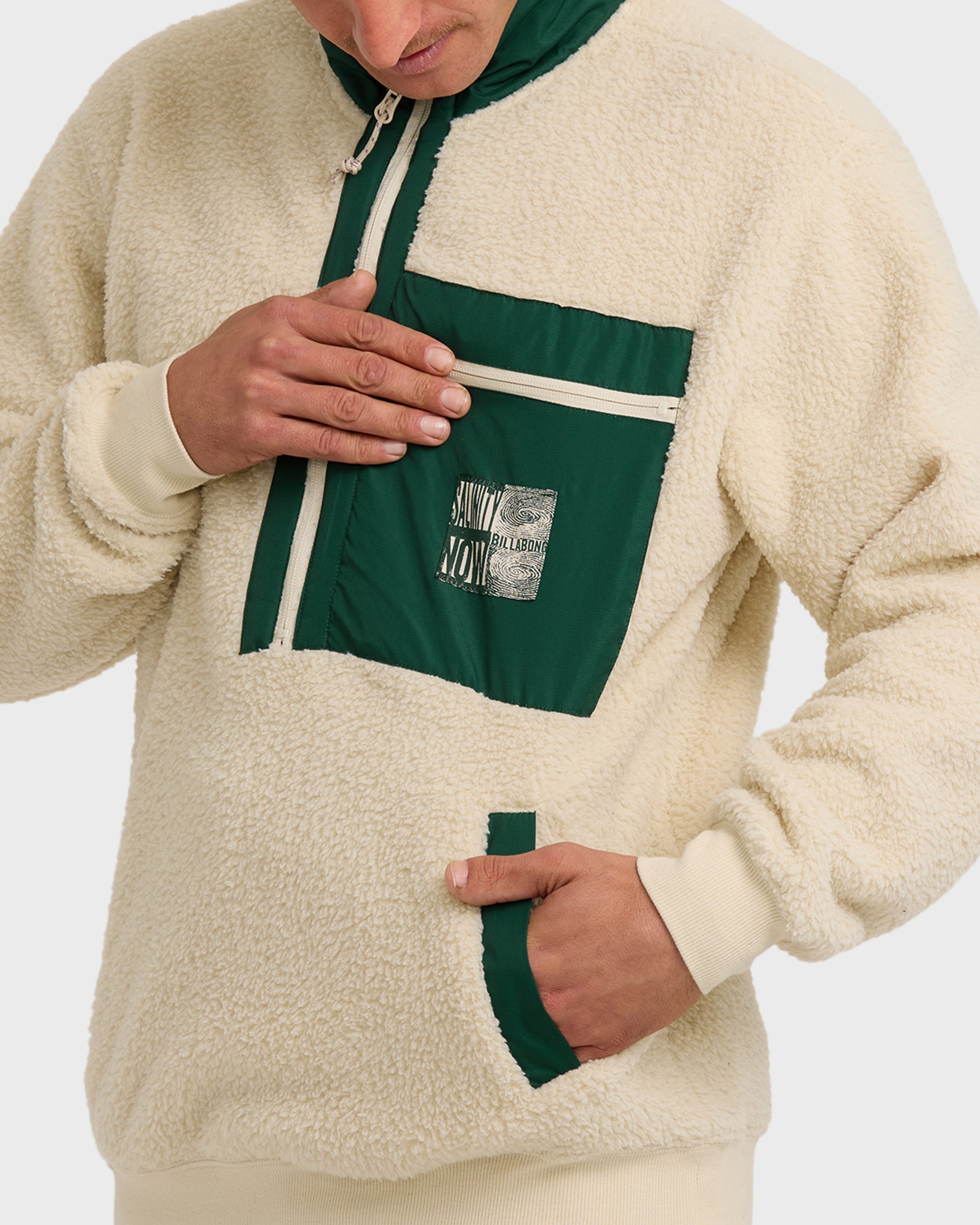 Salinity Now Boundary Mock Neck Sweatshirt - Chino - Image 2