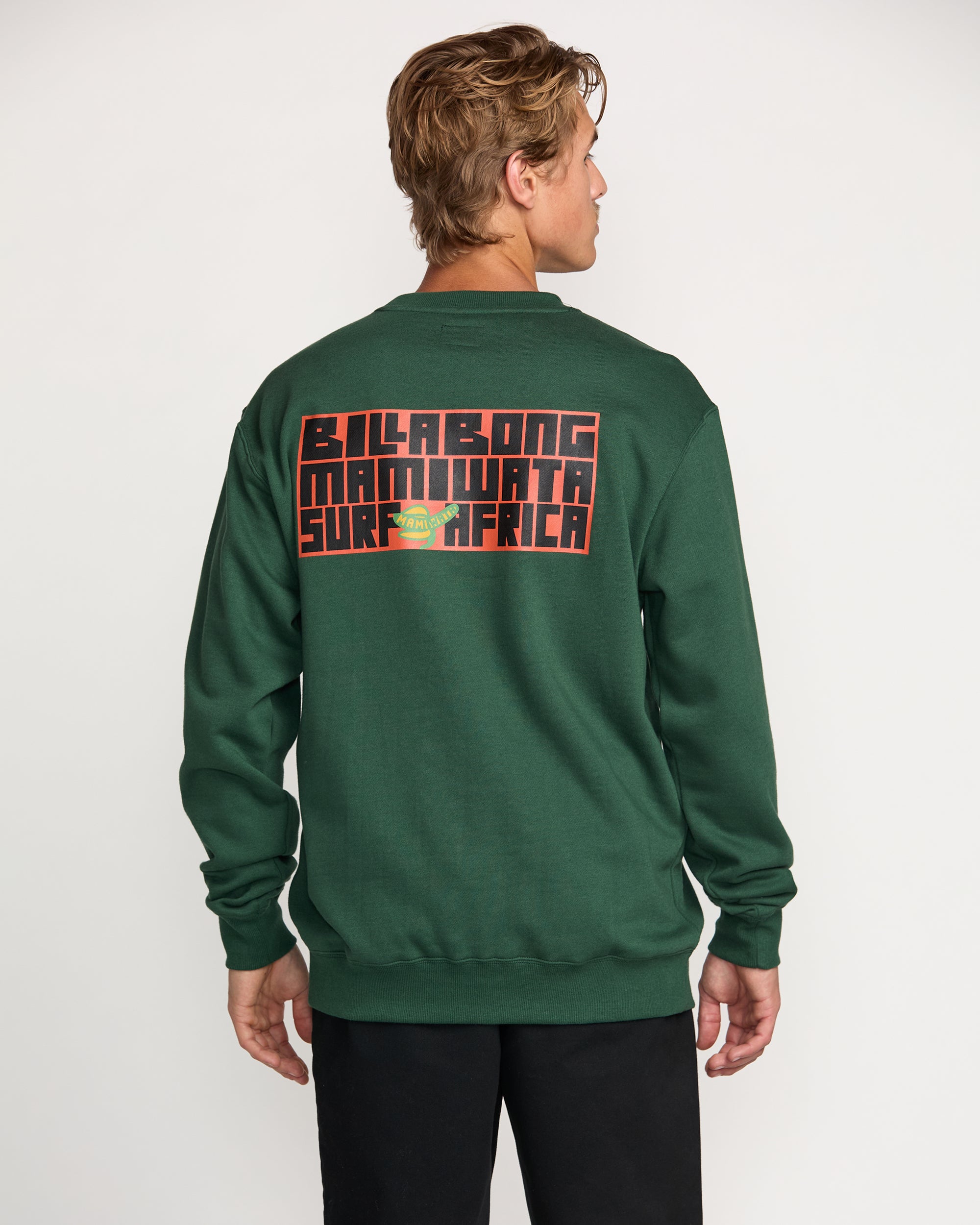 Billabong x Mami Wata Surf Africa Crew Sweatshirt - Forest - Image 2