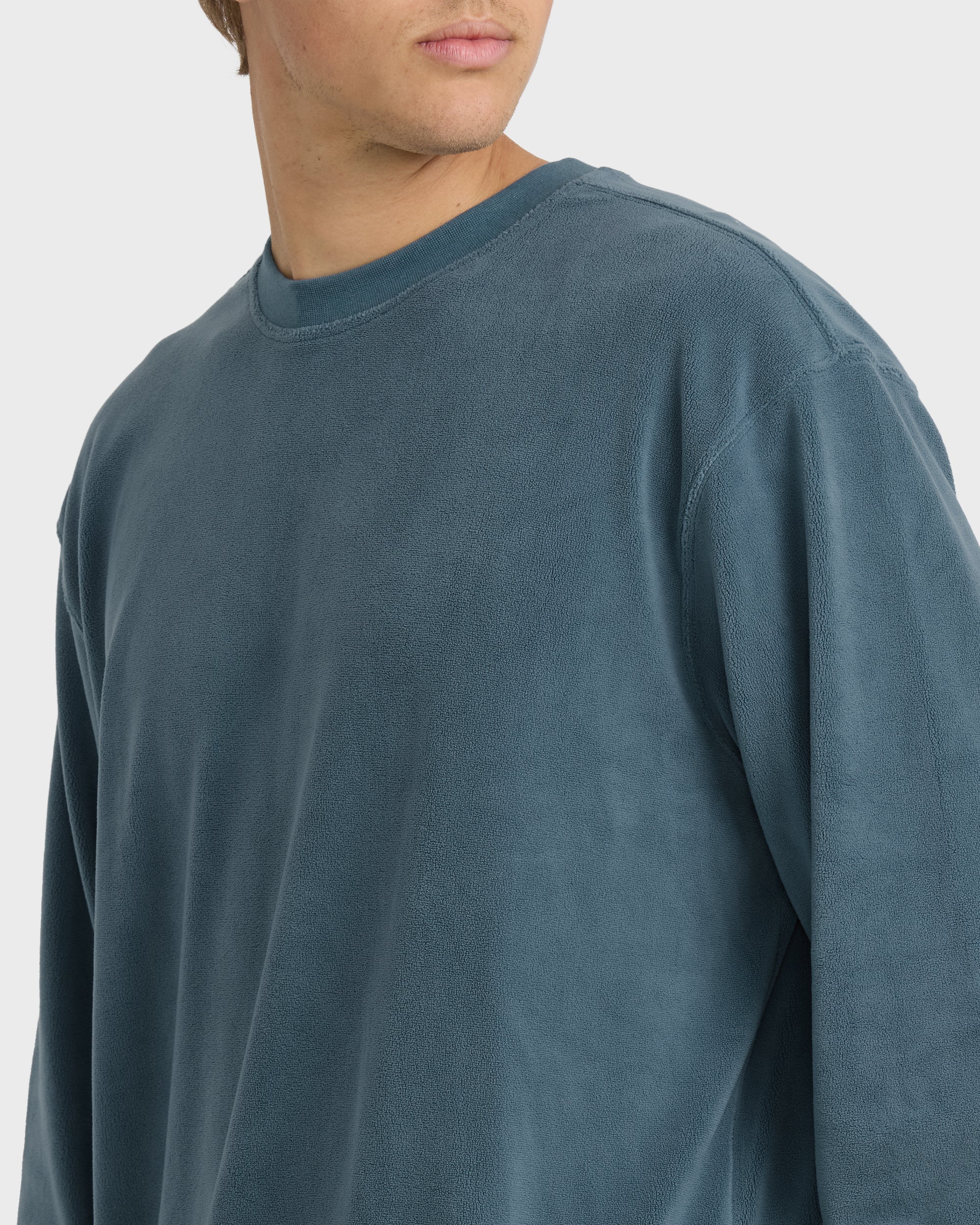 Torched Crewneck Sweatshirt - Real Teal - Image 2