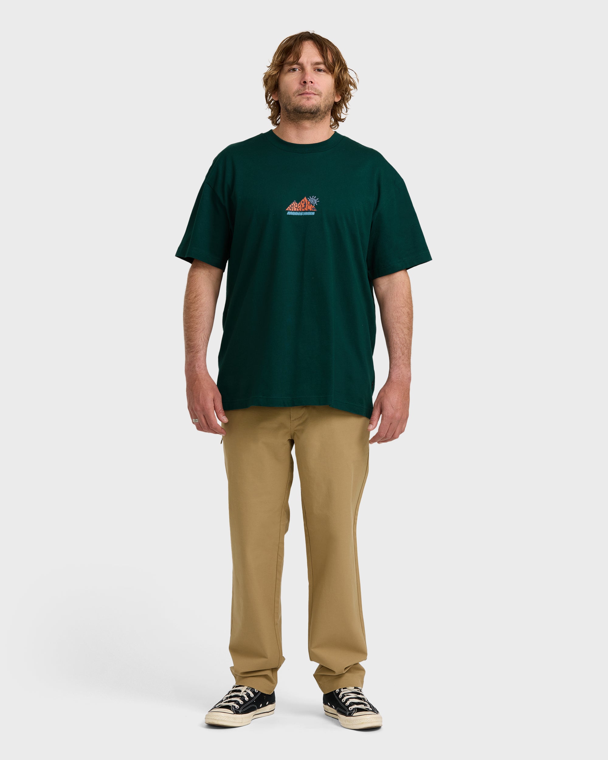 A/Div Reach The Peak OG Short Sleeve T-Shirt - Spruce Green - Image 3