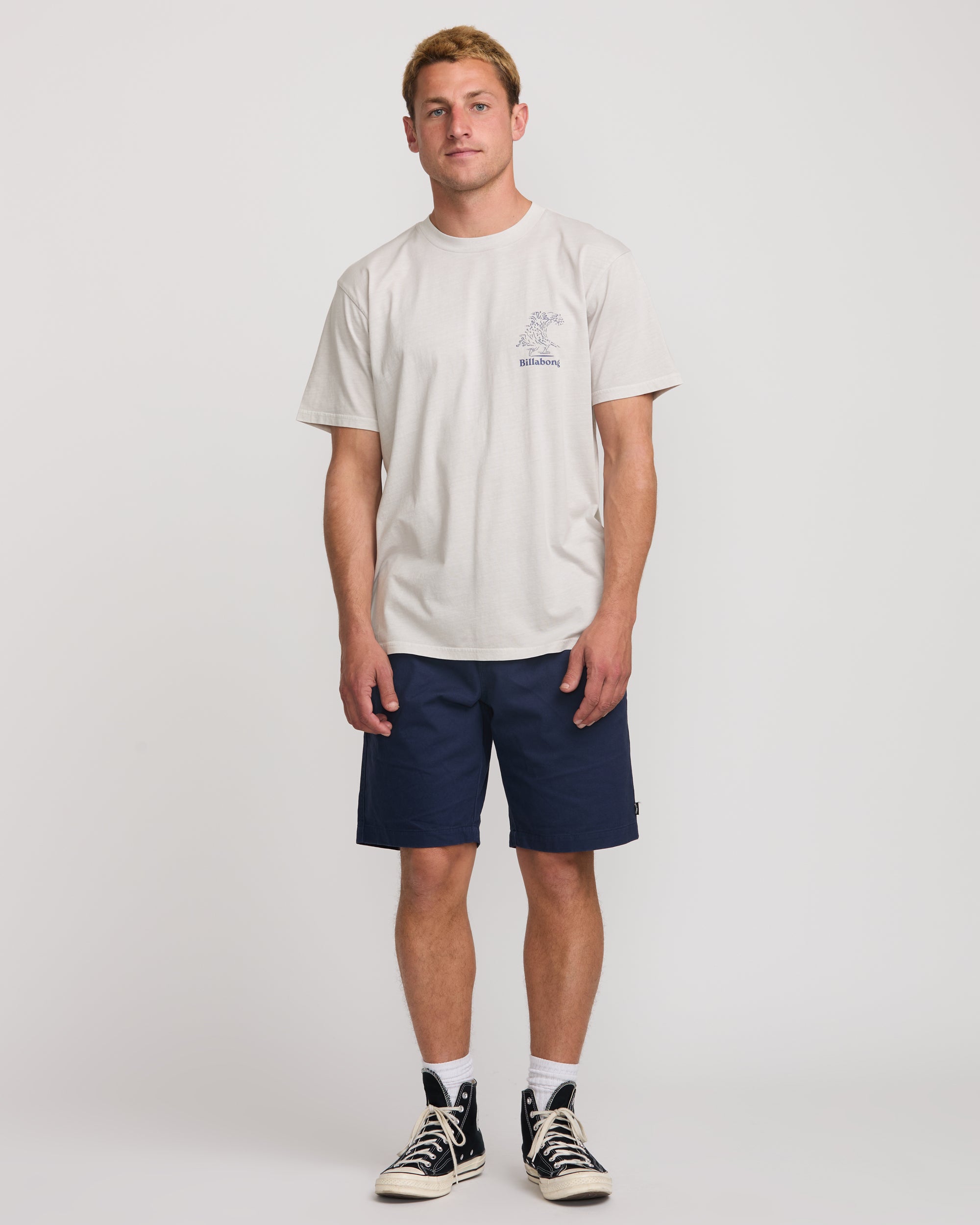 Catch One Premium Wave Wash Tee - Silver - Image 5