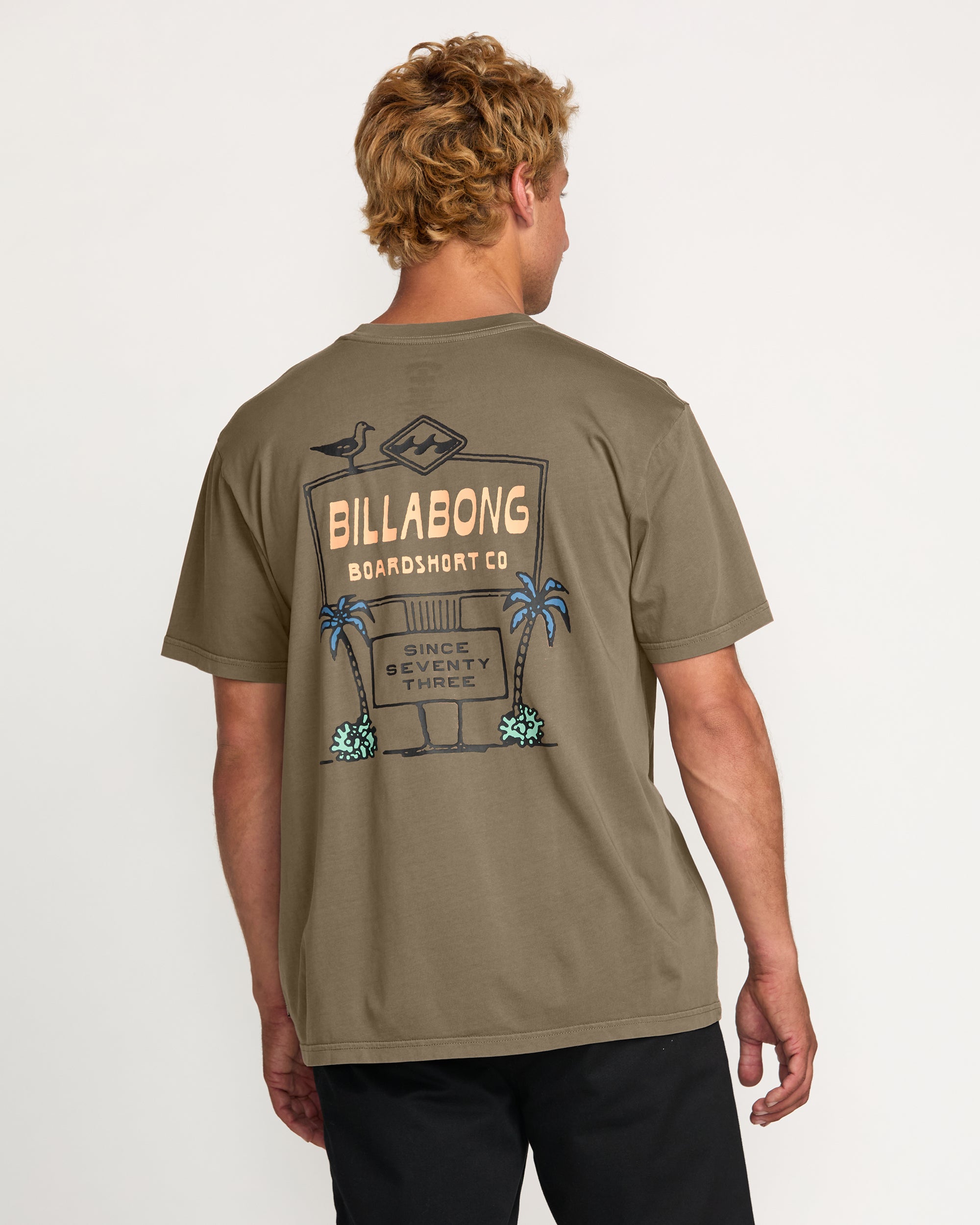 No Vacancy Premium Wave Wash Tee - Brown - Image 2