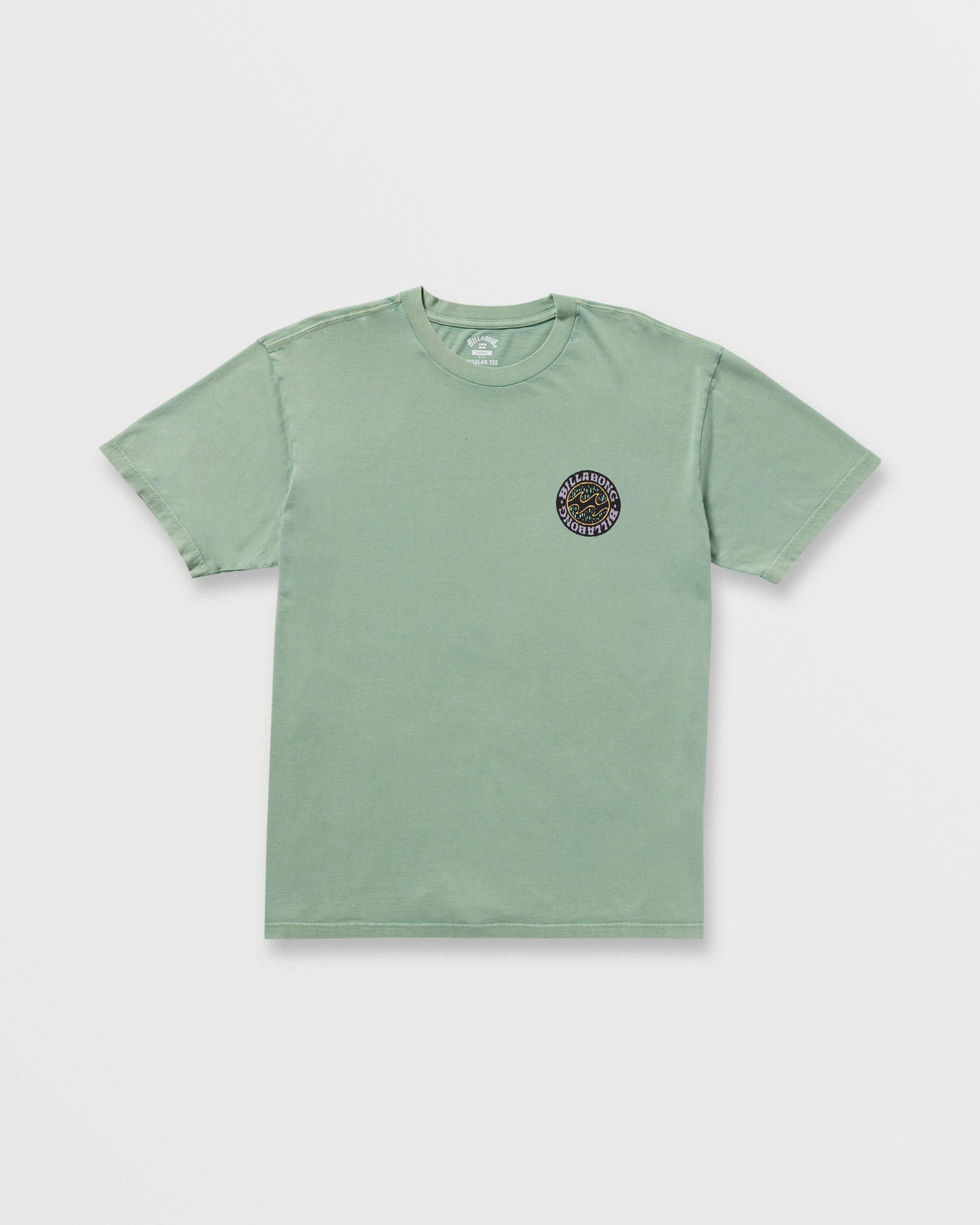 Decal Regular Wave Wash Tee - Mist Green - Image 6