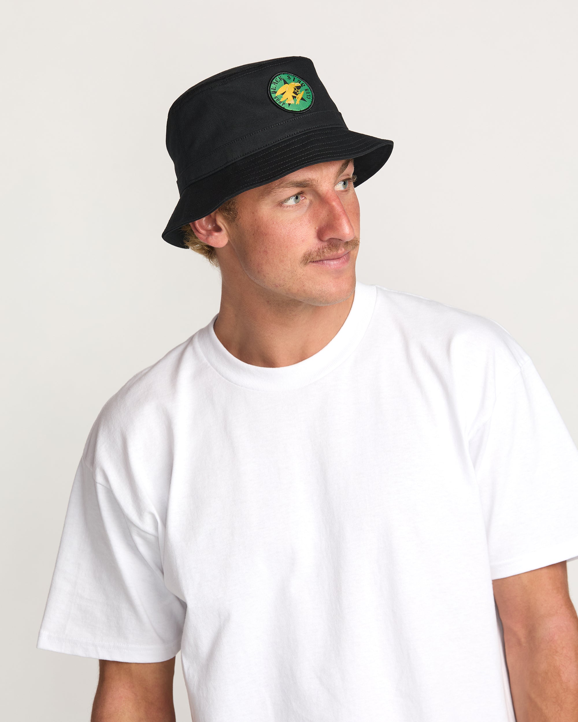 Billabong x Mami Wata Black Star Surf Club Bucket Hat - Black - Image 4