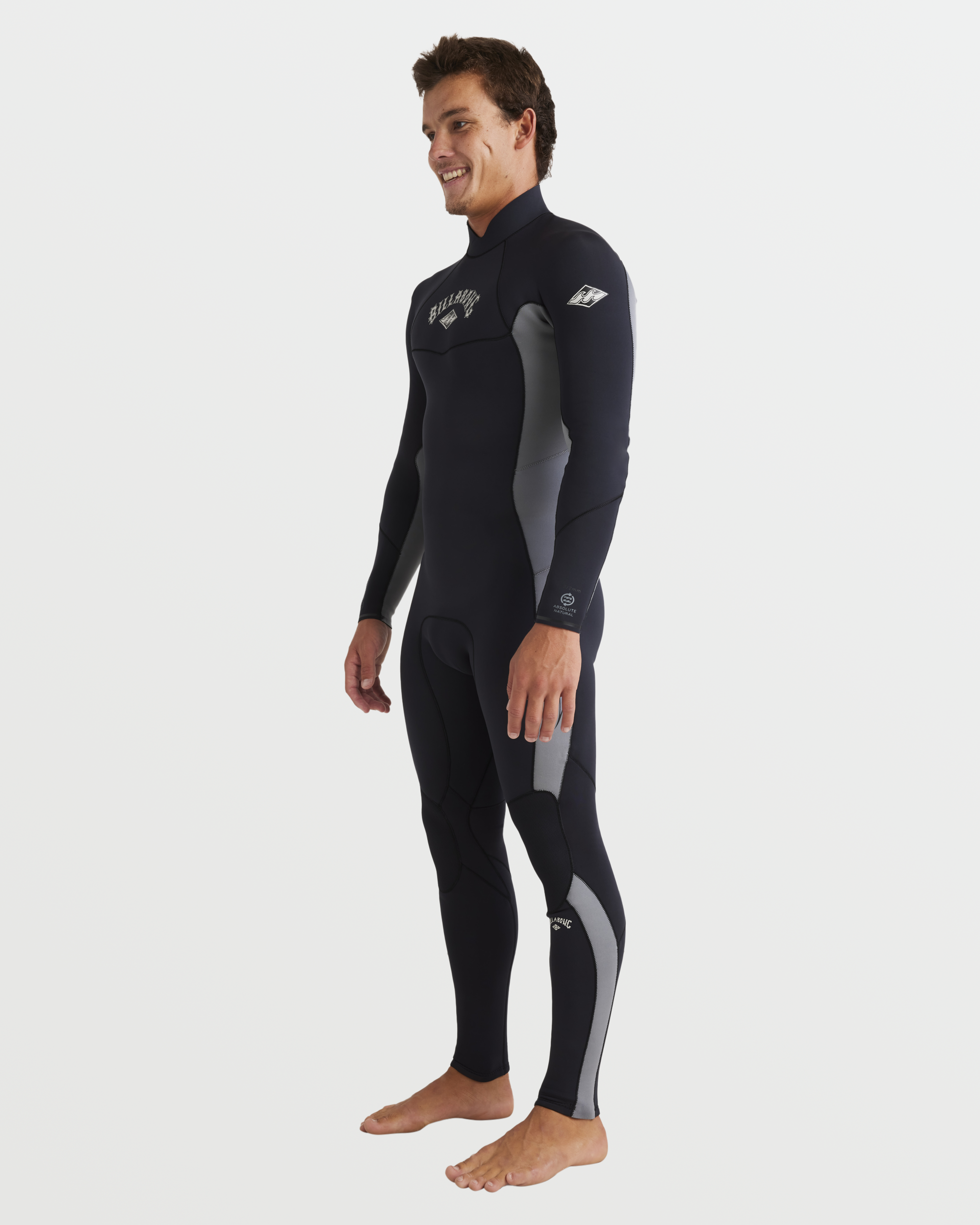 3/2mm Absolute Natural Back Zip Fullsuit - Alloy - Image 3