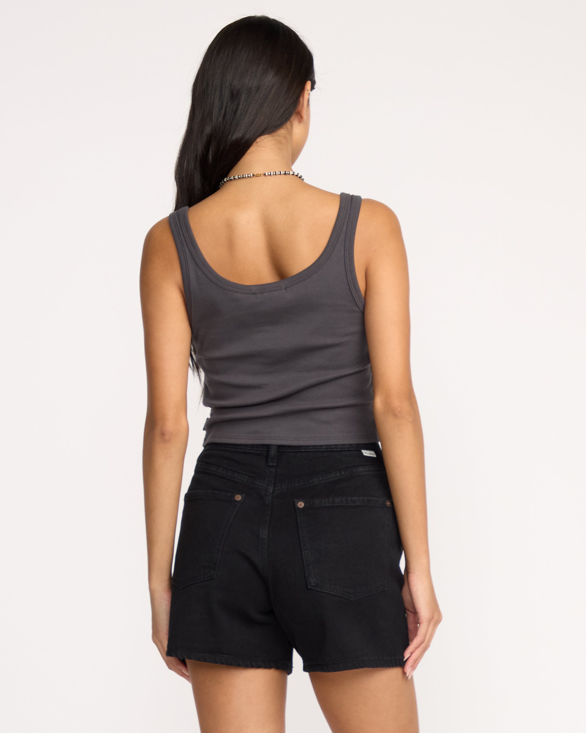 Goddess Knit Tank - Black Sands - Image 5
