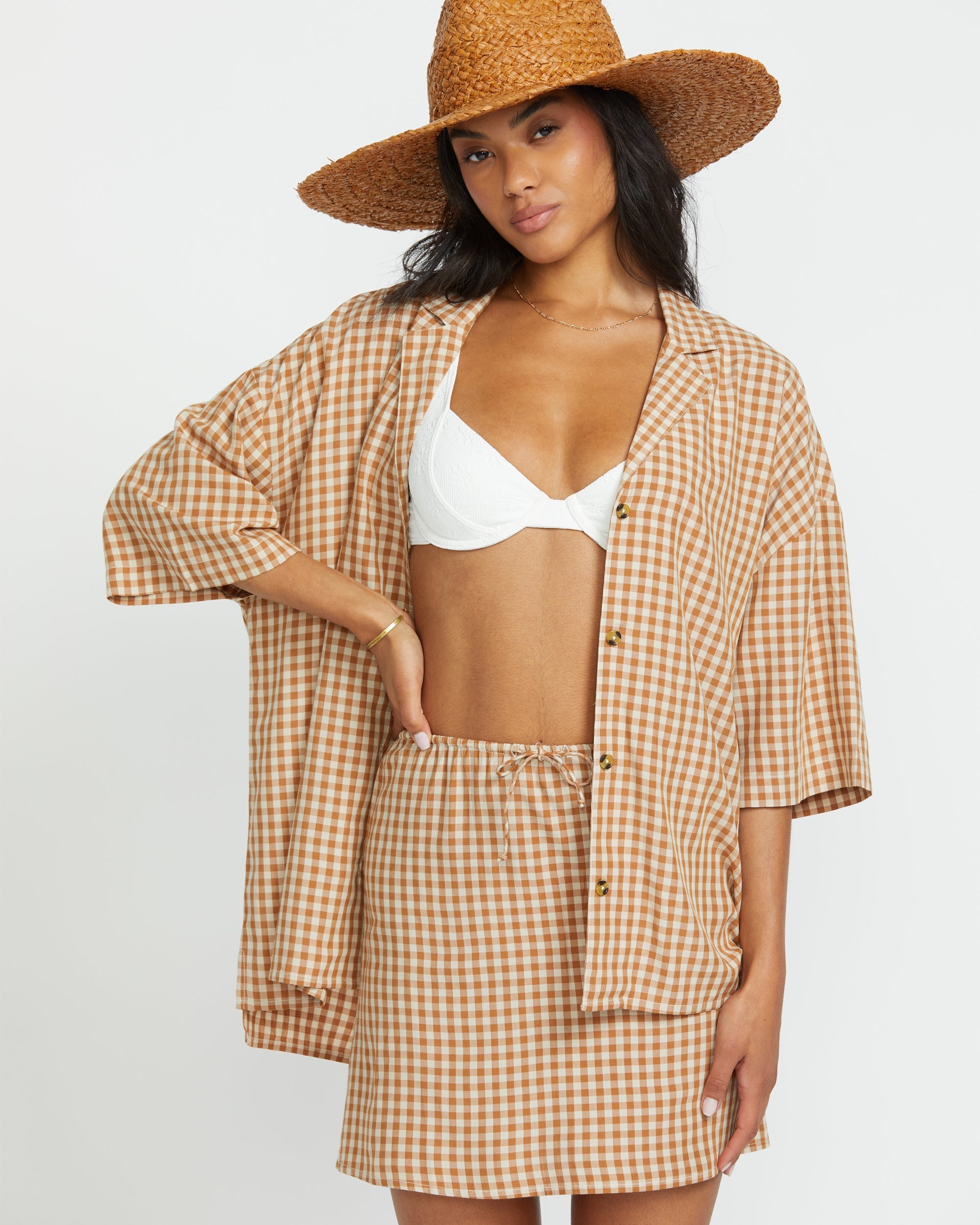 Beach Side Short Sleeve Shirt - Doeskin - Image 5