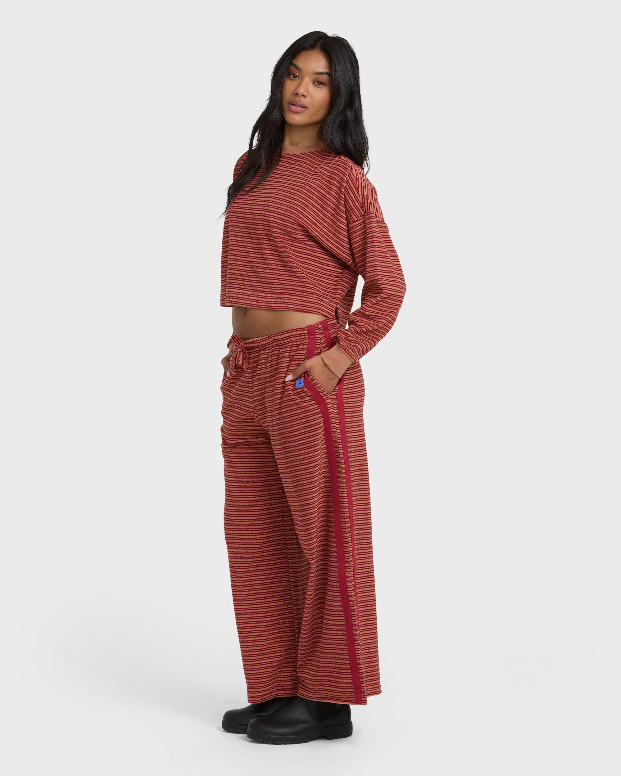 Date Palm Terry Pants - Rose Brown - Image 5