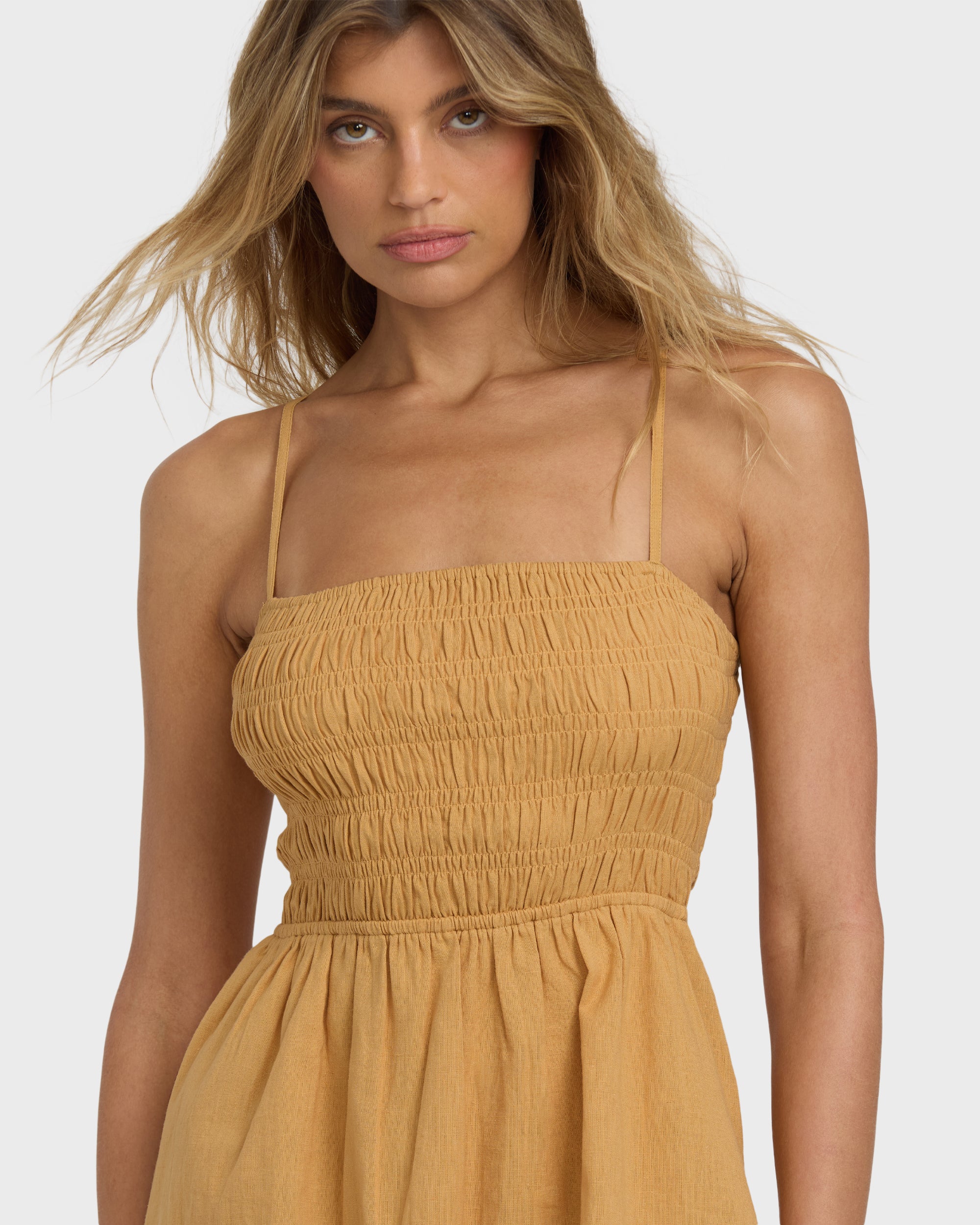 Suns Out Mini Dress - Dijon - Image 3