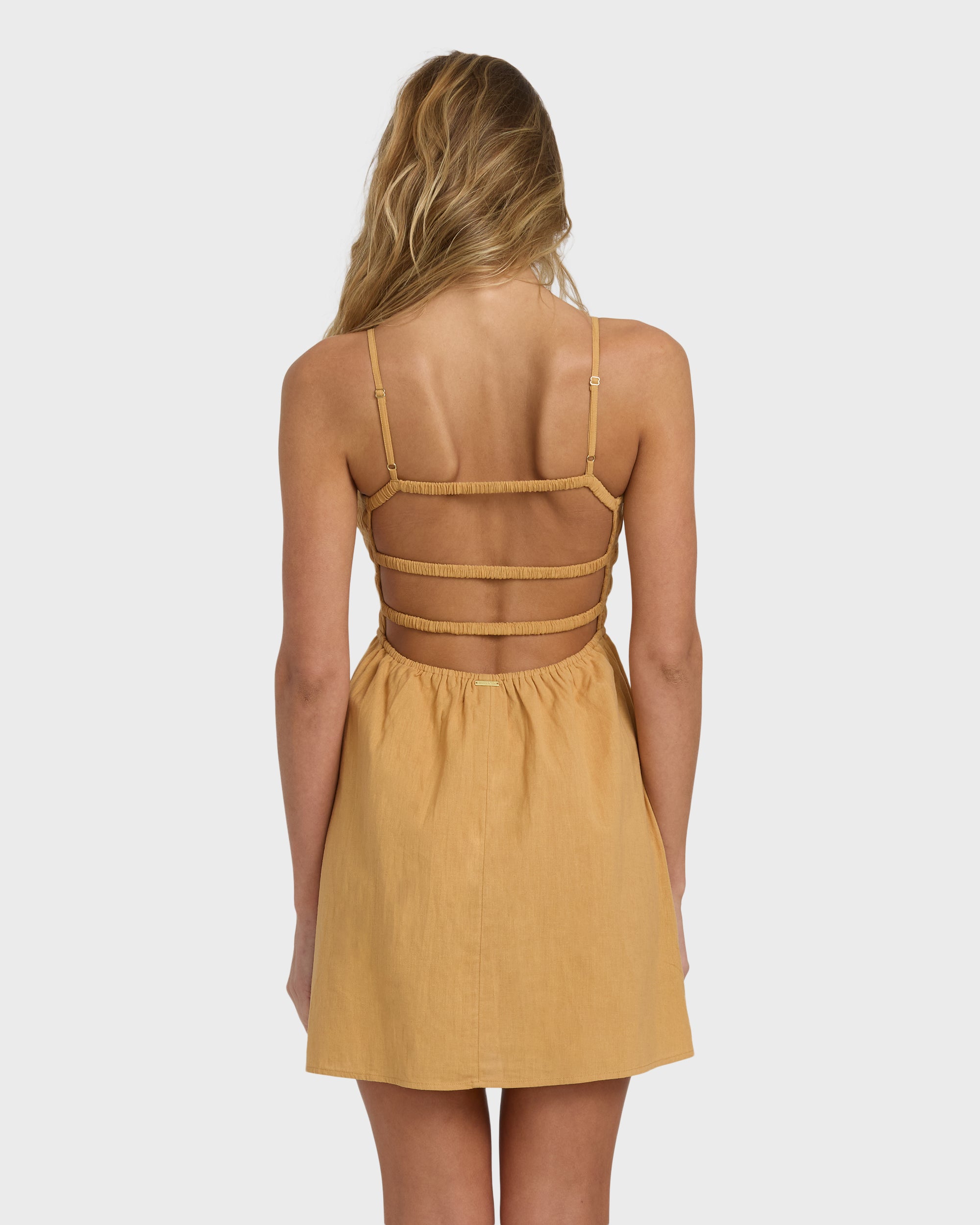 Suns Out Mini Dress - Dijon - Image 4