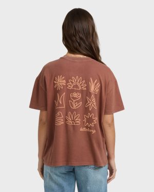 Fresh Glance Short Sleeve T-Shirt - Cowhide